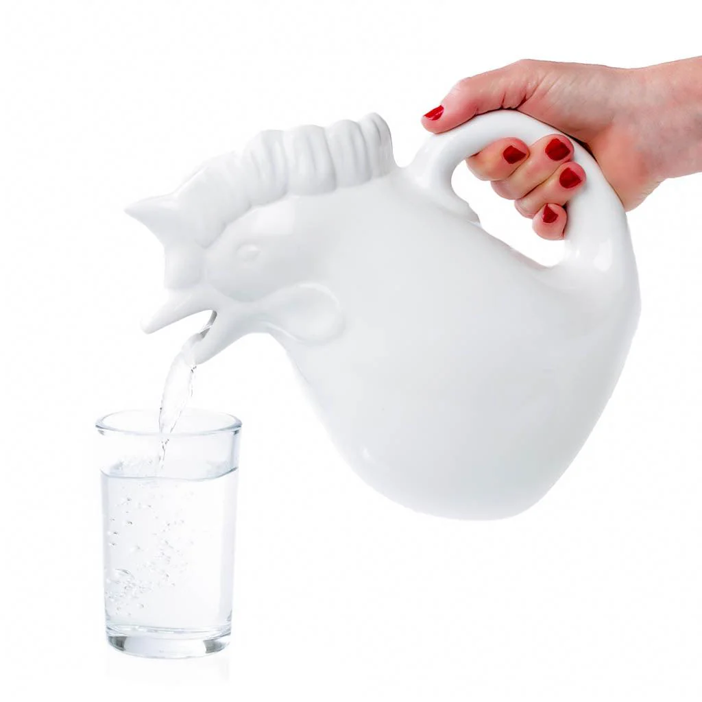 Rooster Large Ceramic Pitcher - Image 3