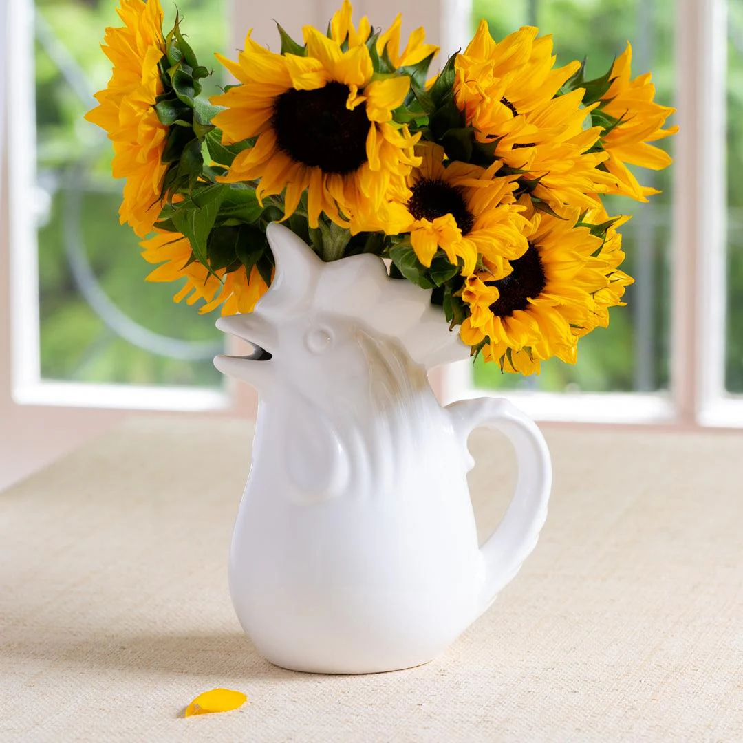 Rooster Large Ceramic Pitcher - Image 4
