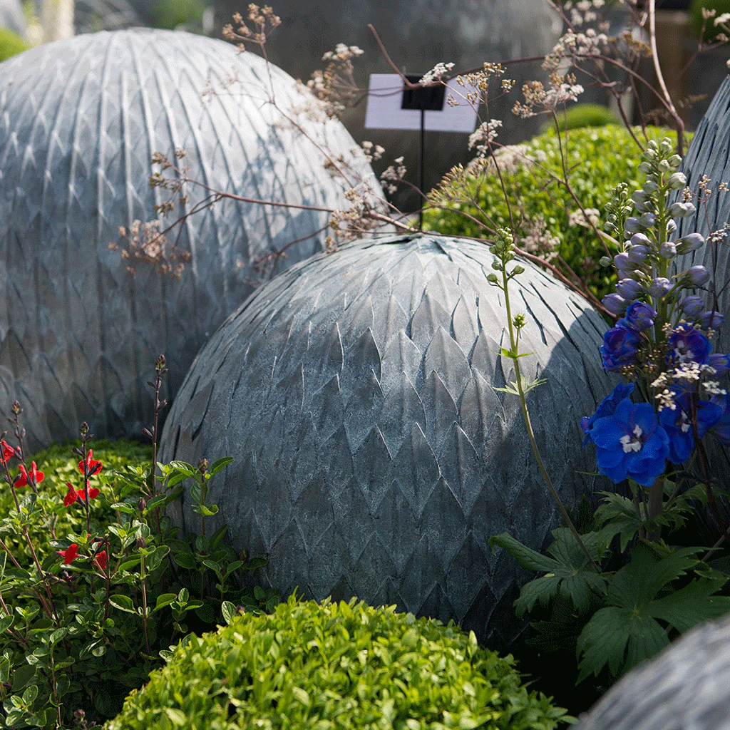 Steel Metal Garden Leaf Balls