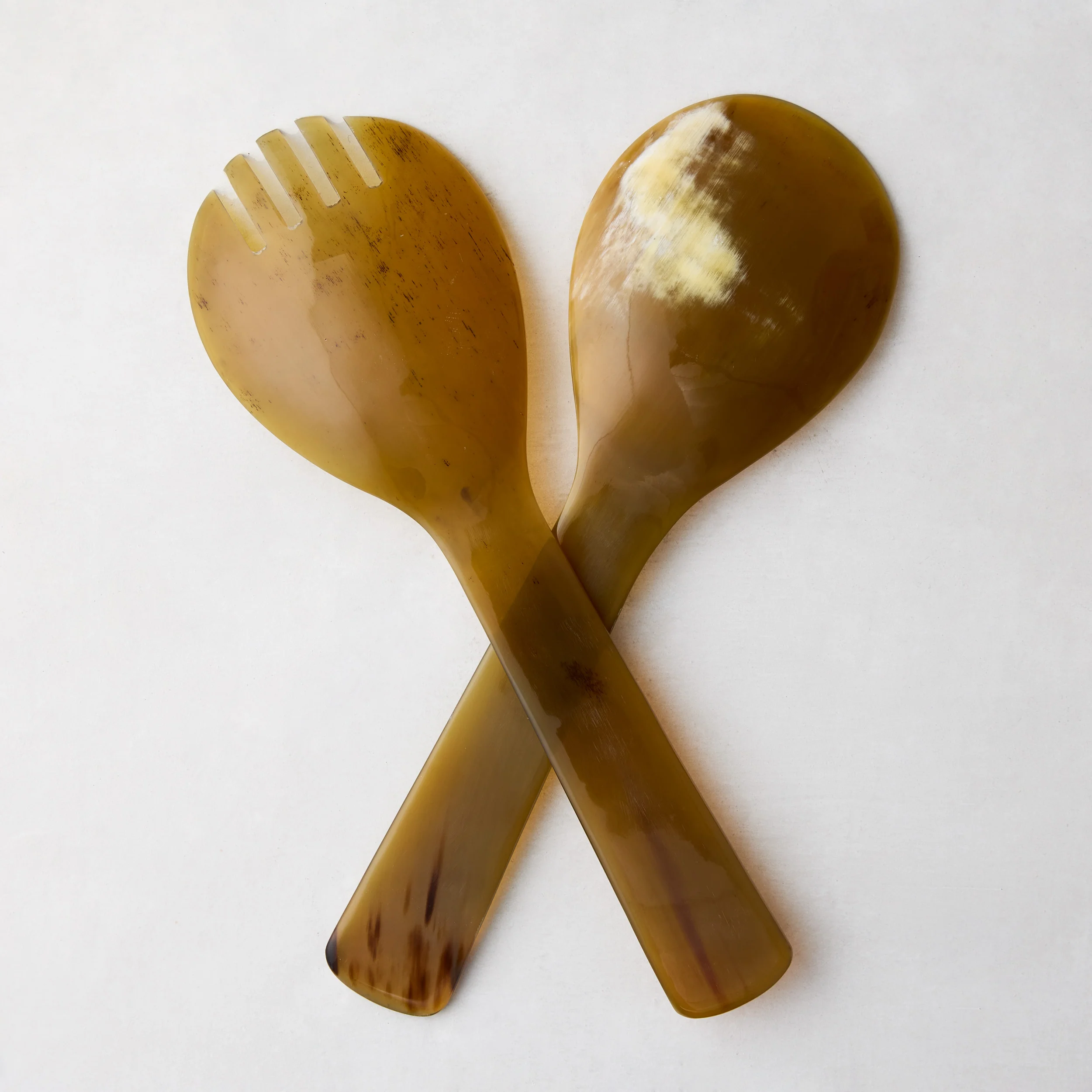 Light Horn Salad Server Set - Image 3