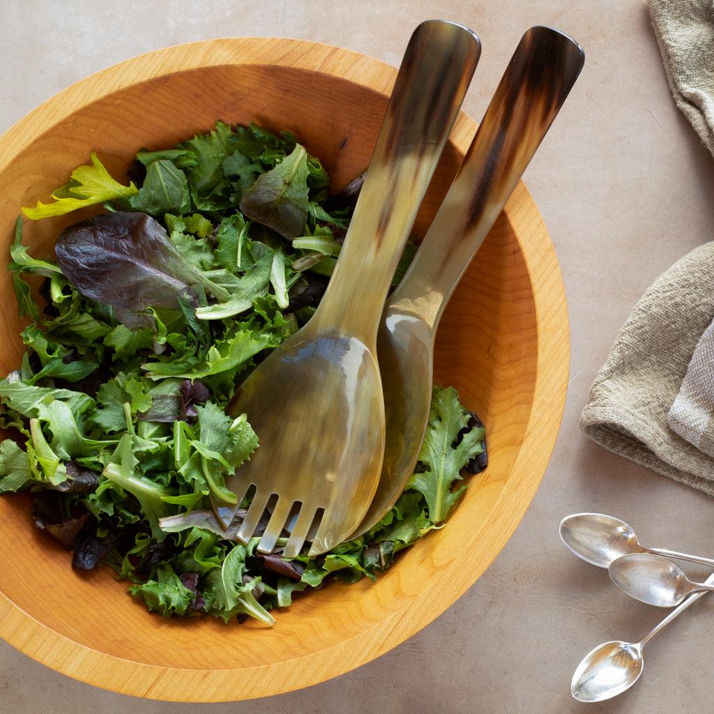 Light Horn Salad Server Set - Image 5