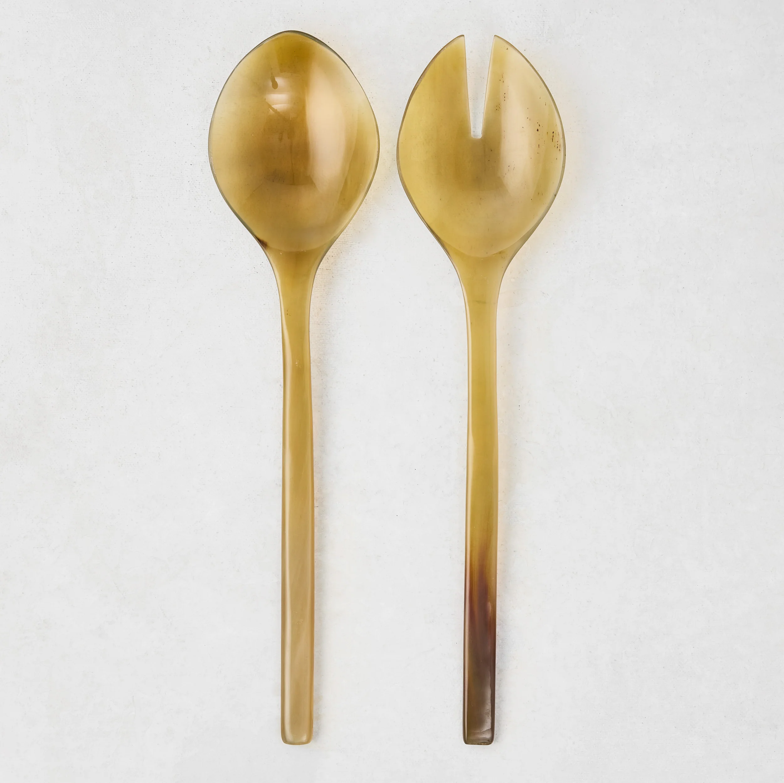 Light Horn Thin Salad Server Set - Image 2