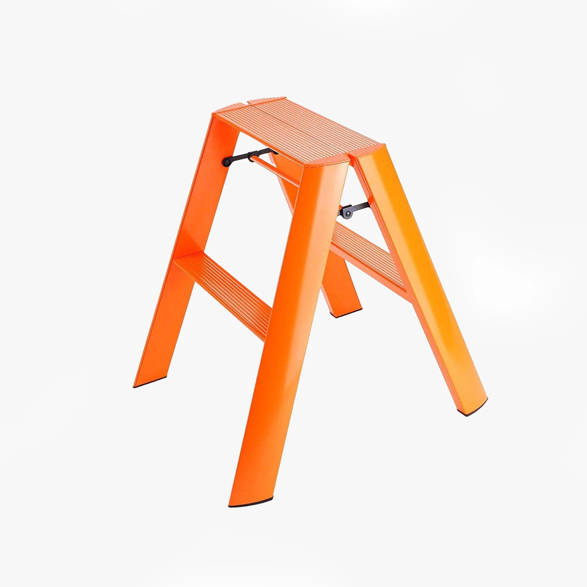 Orange Lucano Hasegawa 2-Step Lightweight Ladder