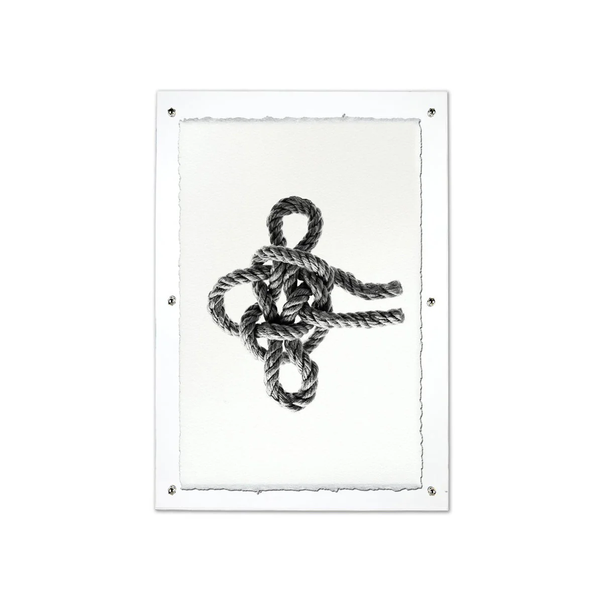 Masthead Nautical Knot Handmade Paper Wall Art Print - Image 2