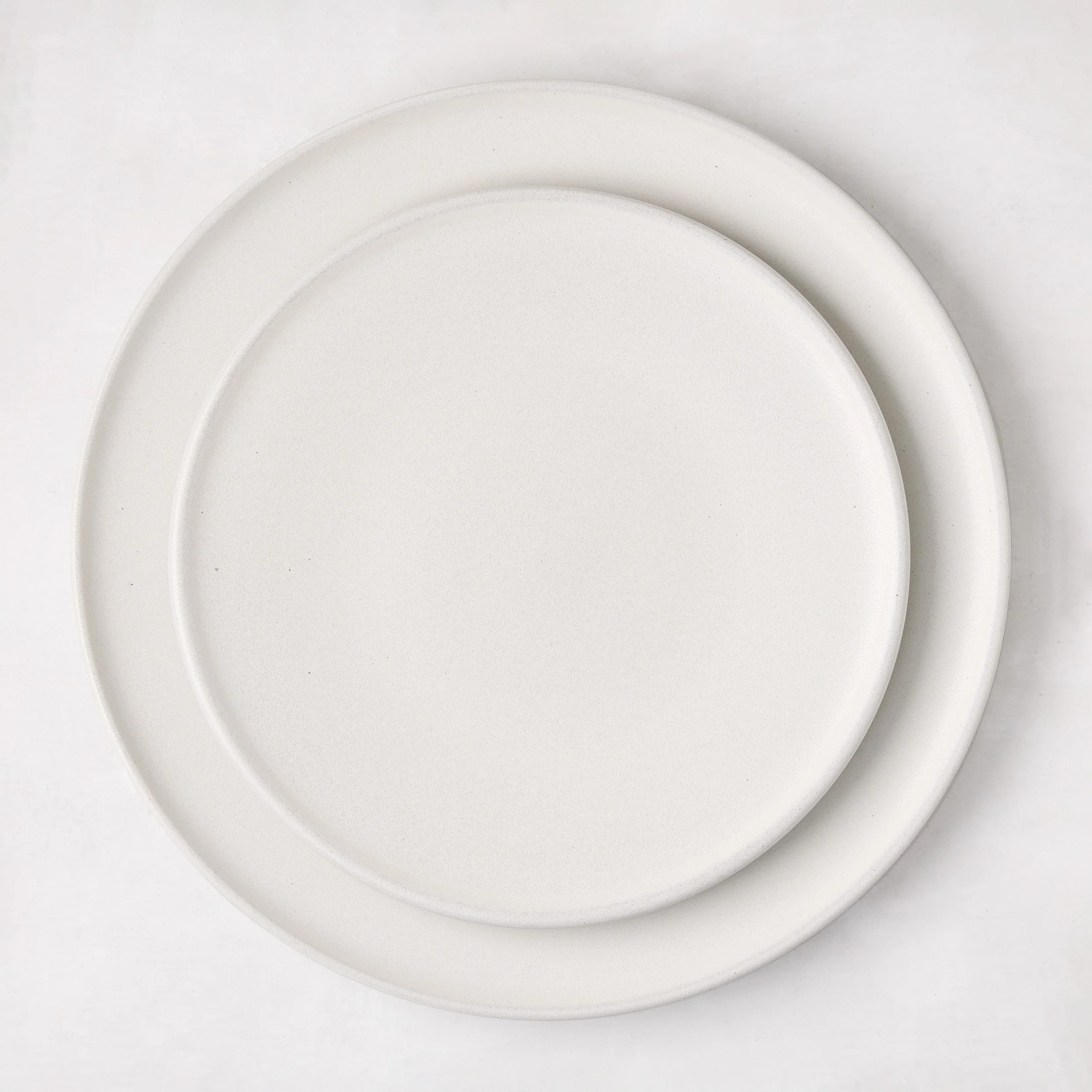 Matte White Stoneware Dinner Plate - Image 5