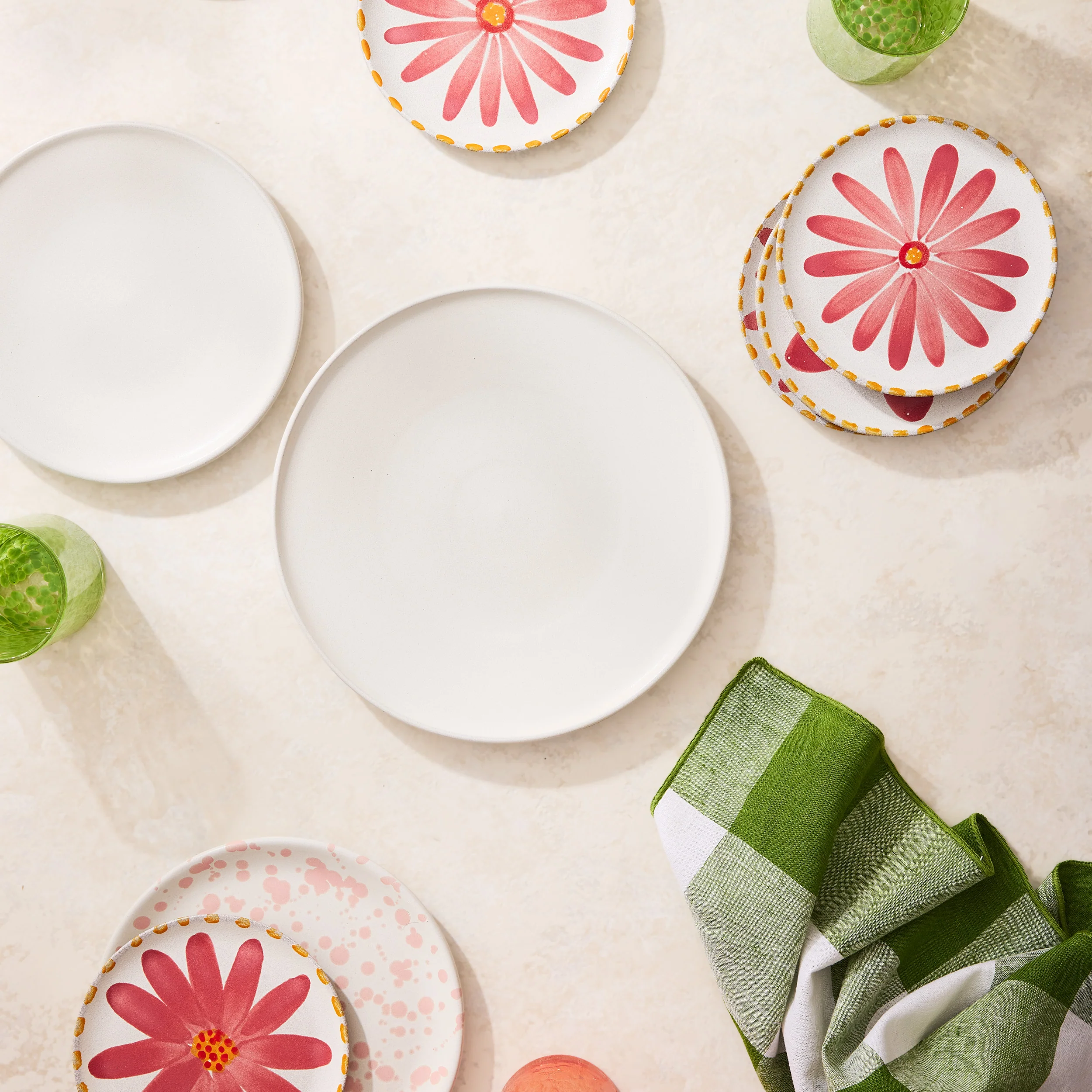 Matte White Stoneware Salad Plate - Image 6