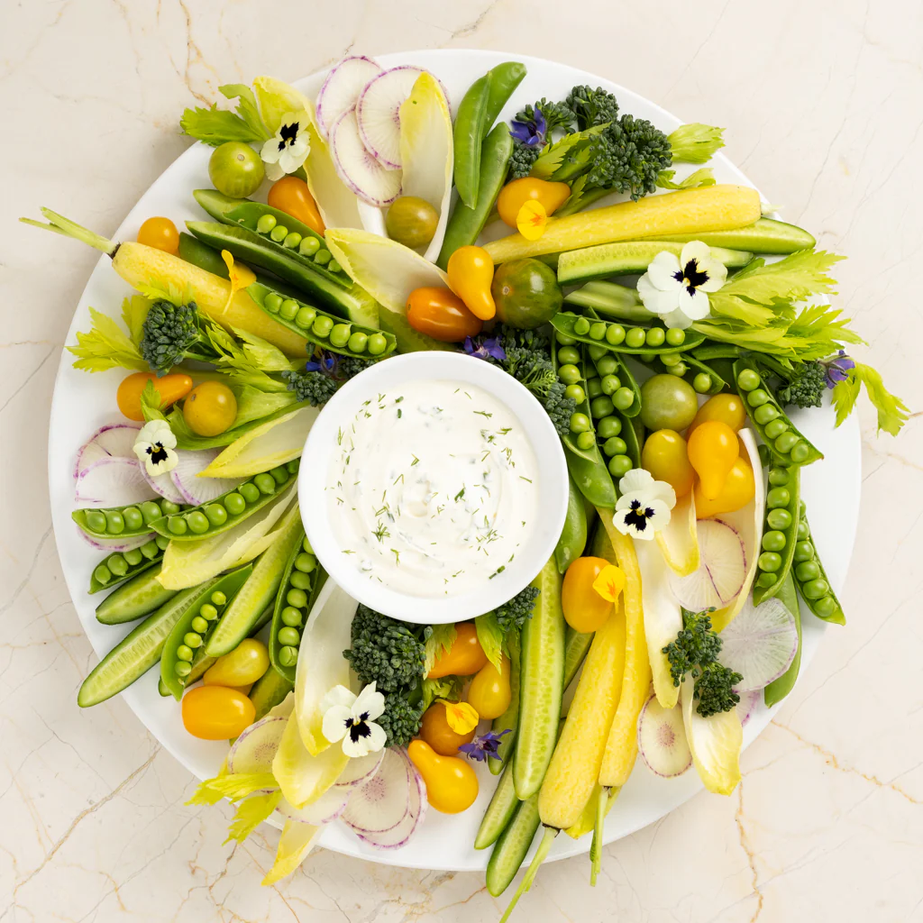 Modern Round Ceramic Serving Platter - Image 3