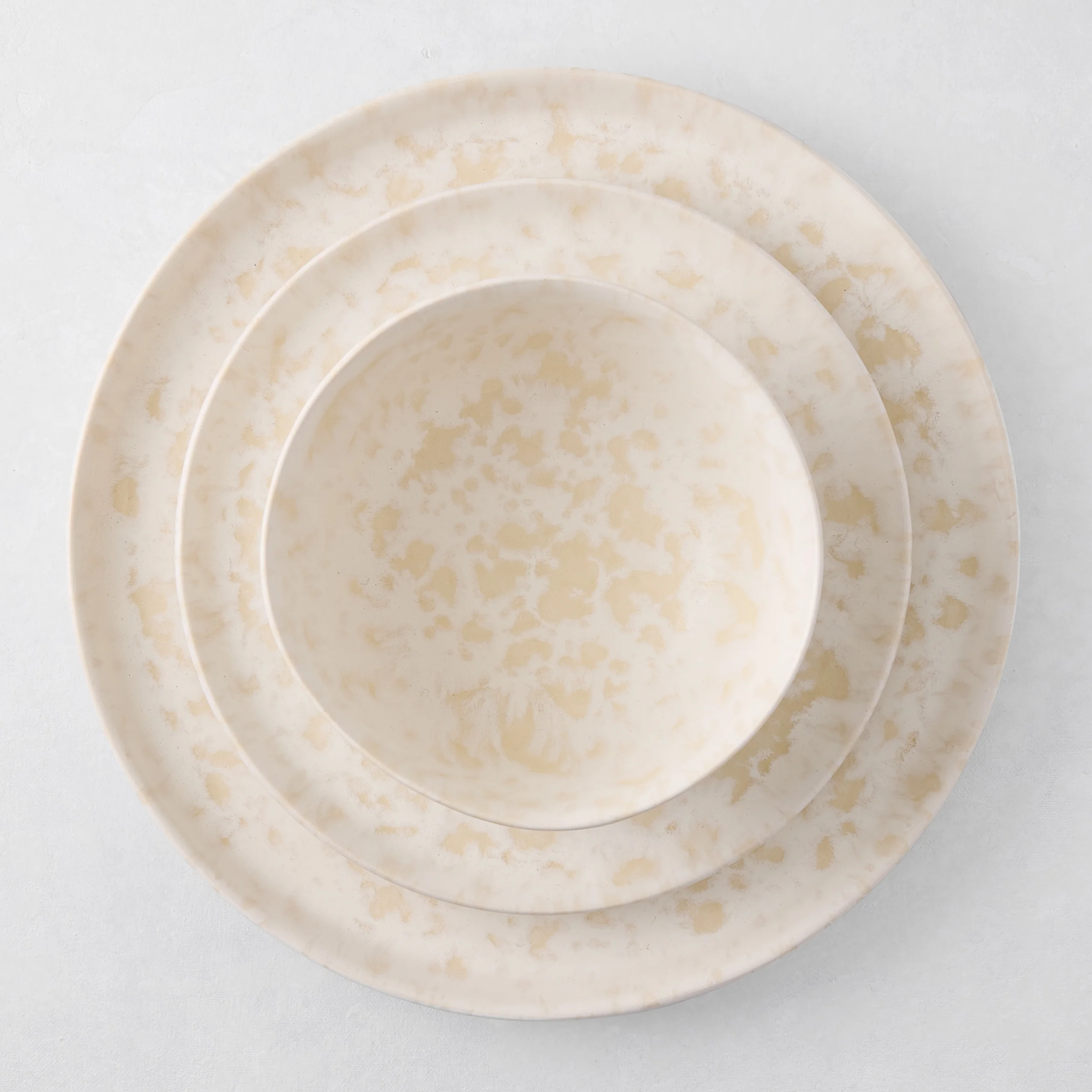 Natural Nuno Splatter Stoneware Bowl - Image 5