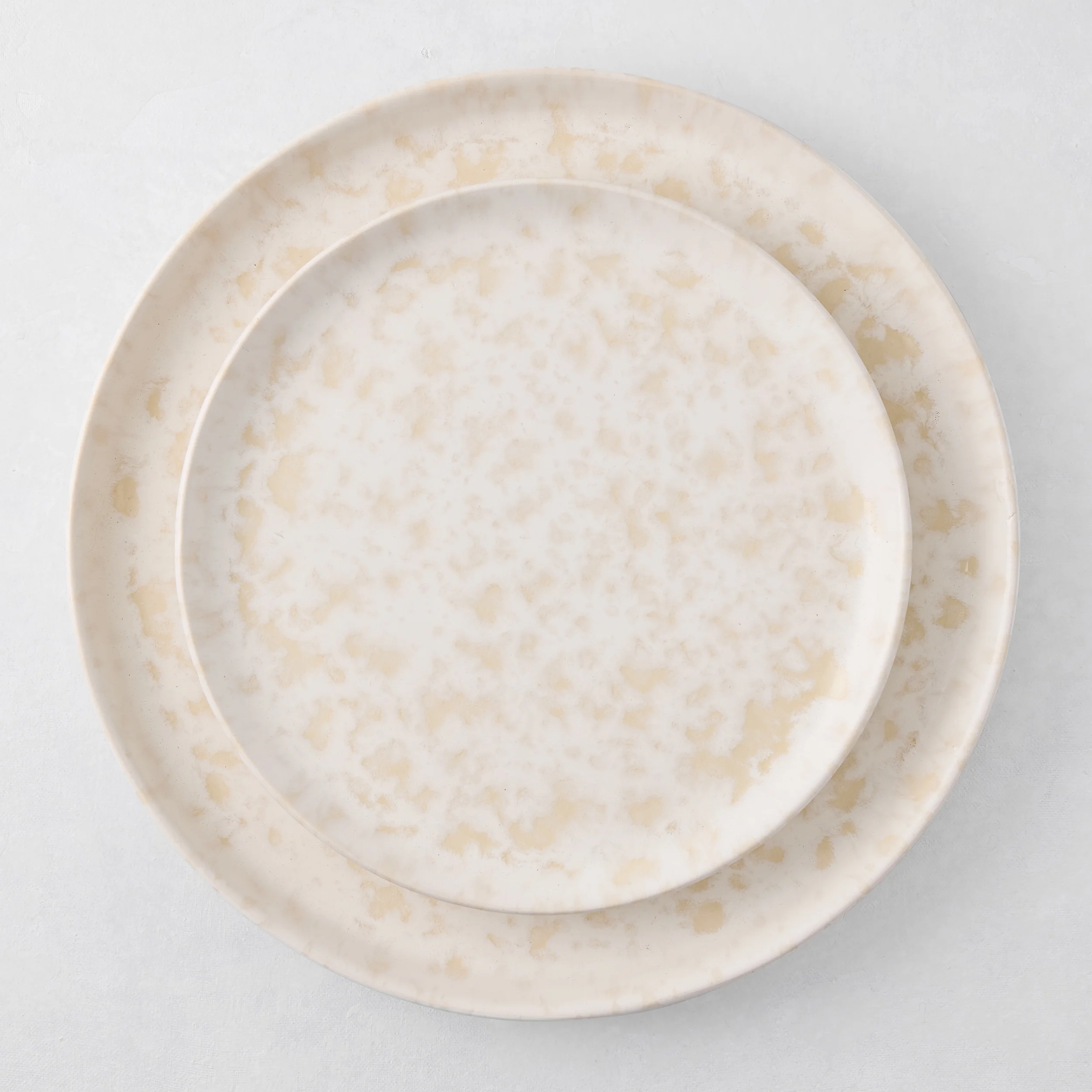 Natural Nuno Splatter Stoneware Salad Plate - Image 6