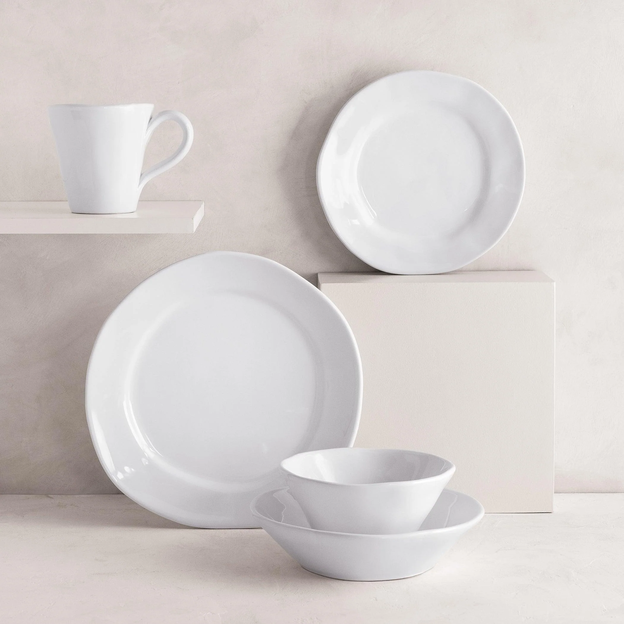 Organic White Ceramic Mug - Image 3