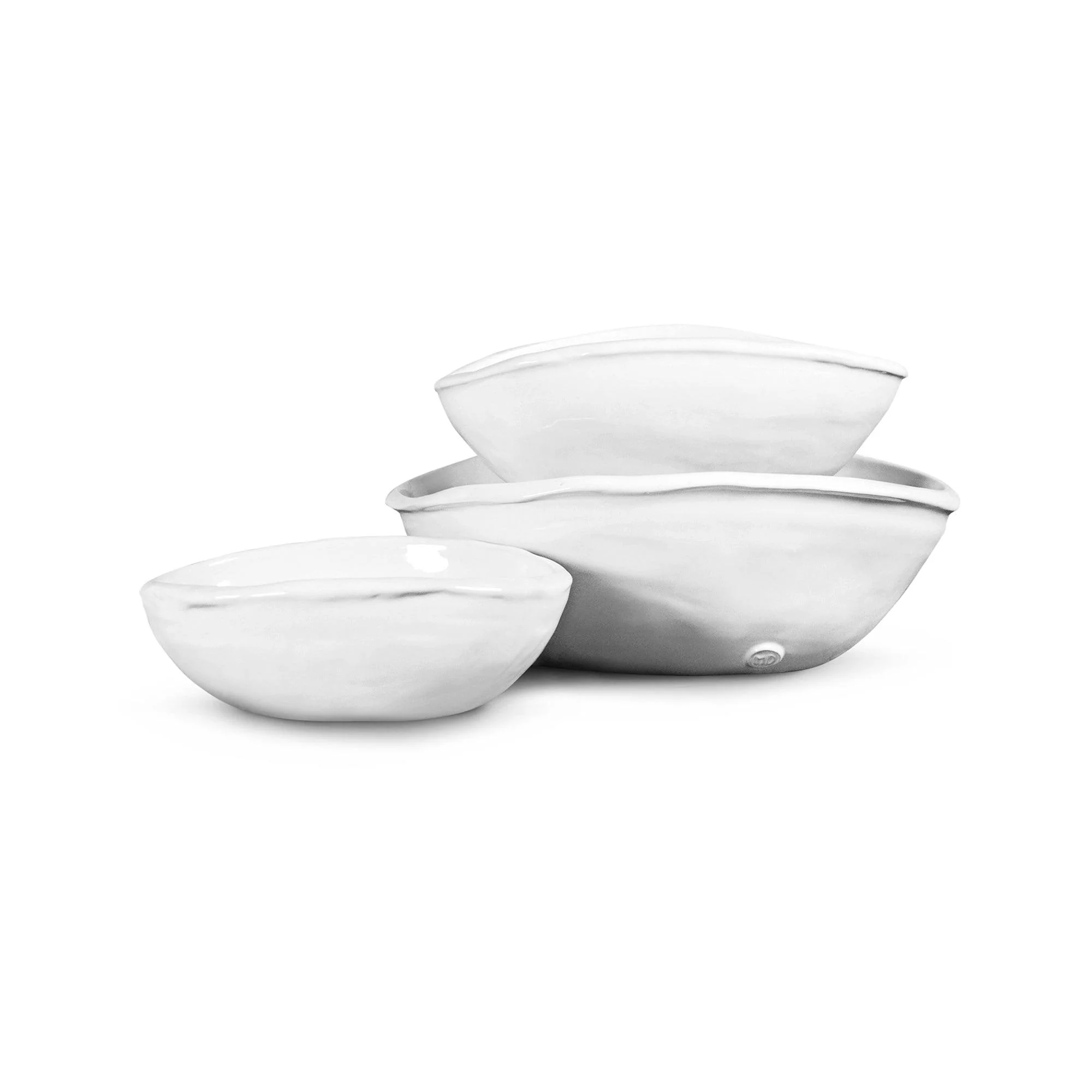 Handmade Ceramic Oval Bowls 5319, Set of 3 by Montes Doggett - Image 4
