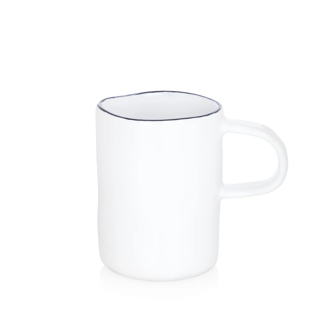 Pacific Black-Rimmed Stoneware Mug