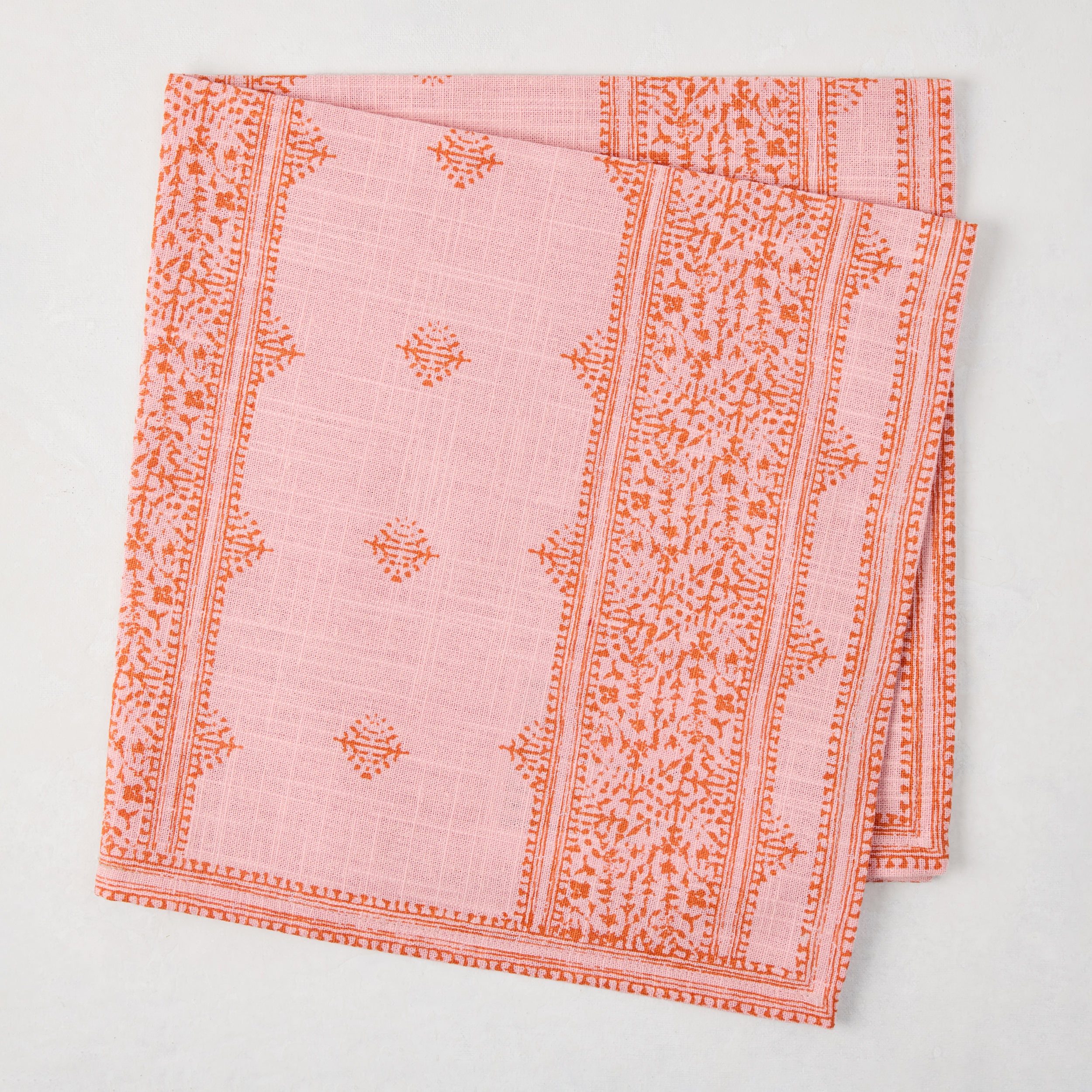 Peter Dunham + Hudson Grace Pink Fez Stripe Printed Napkin - Image 4