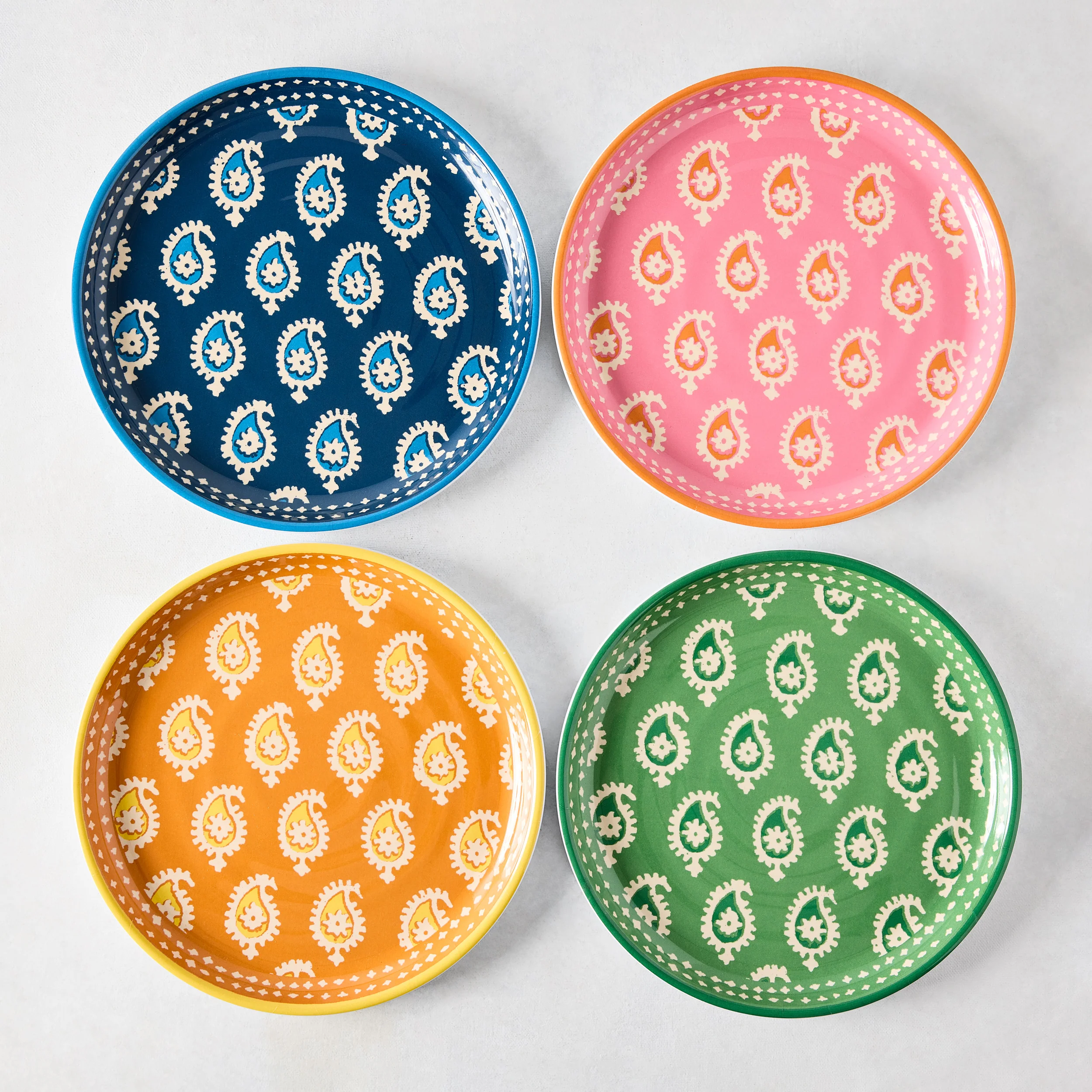 Peter Dunham + Hudson Grace Green Janpath Melamine Salad Plate - Image 2