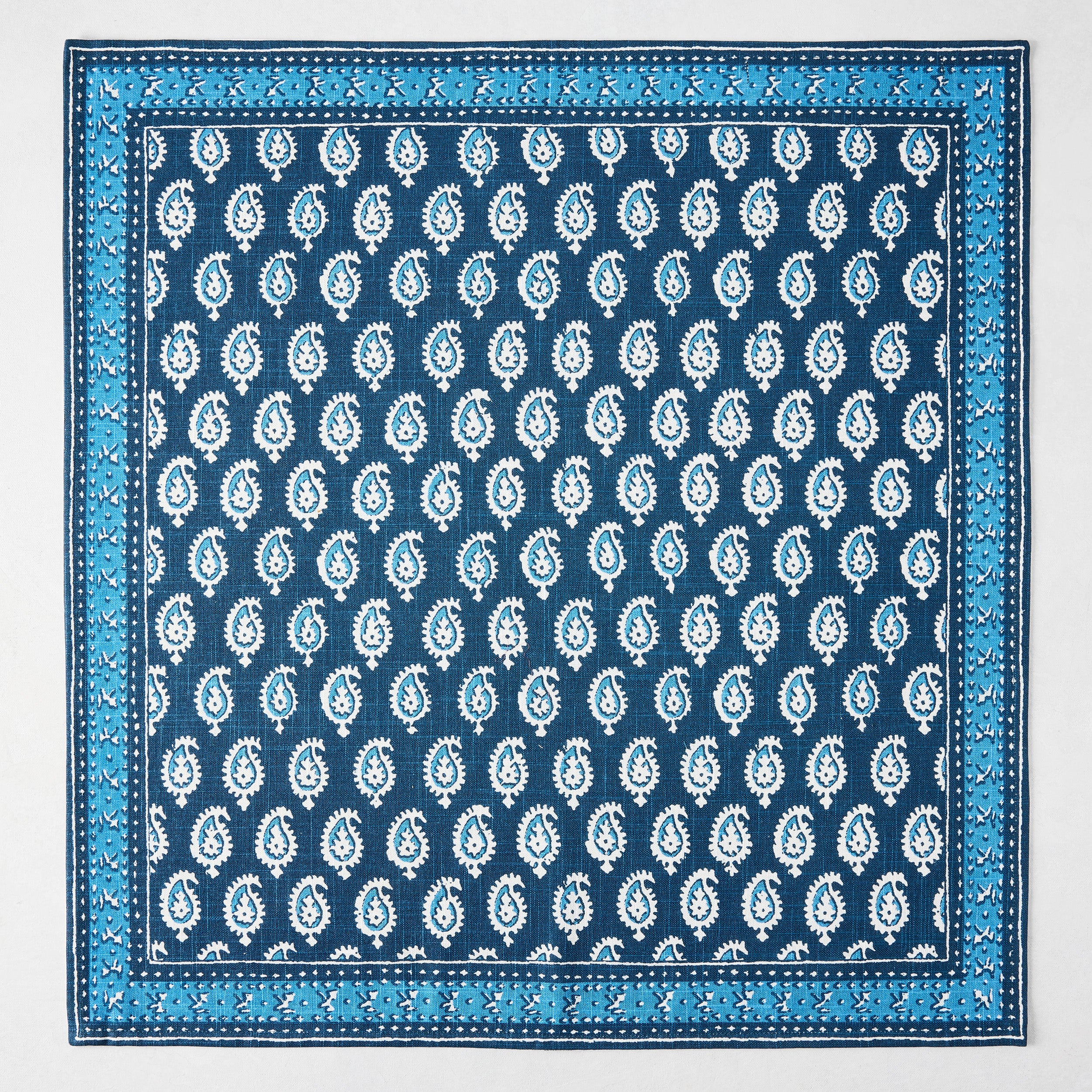 Peter Dunham + Hudson Grace Navy Blue Janpath Printed Napkin - Image 2