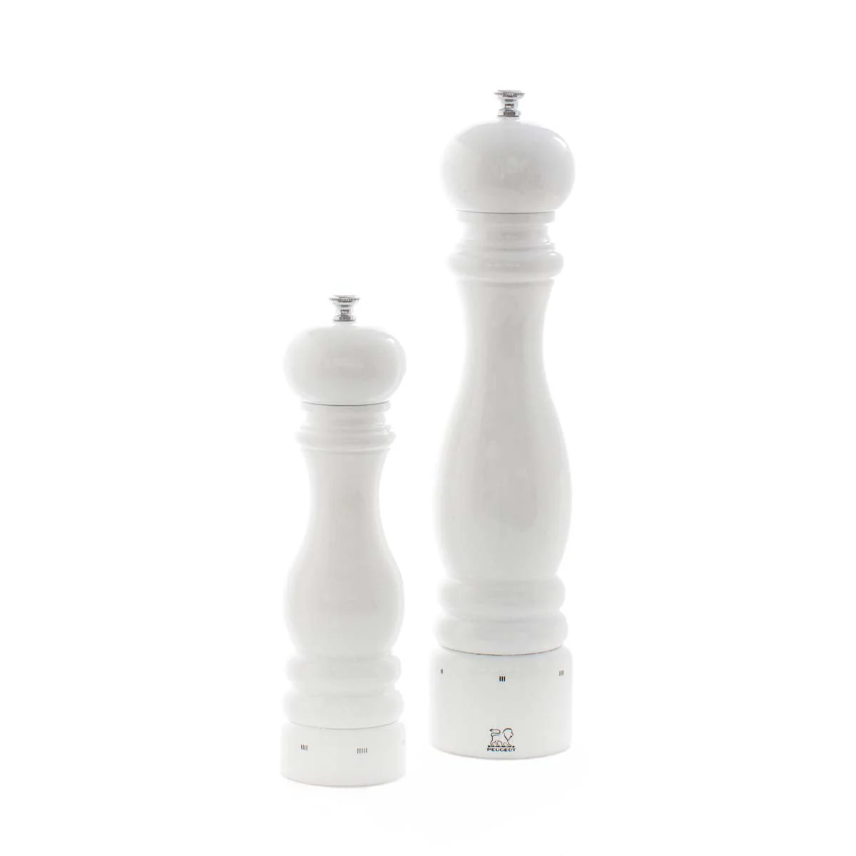 Peugeot Paris White Lacquer 9" Salt & 12" Pepper Mills Set - Image 3