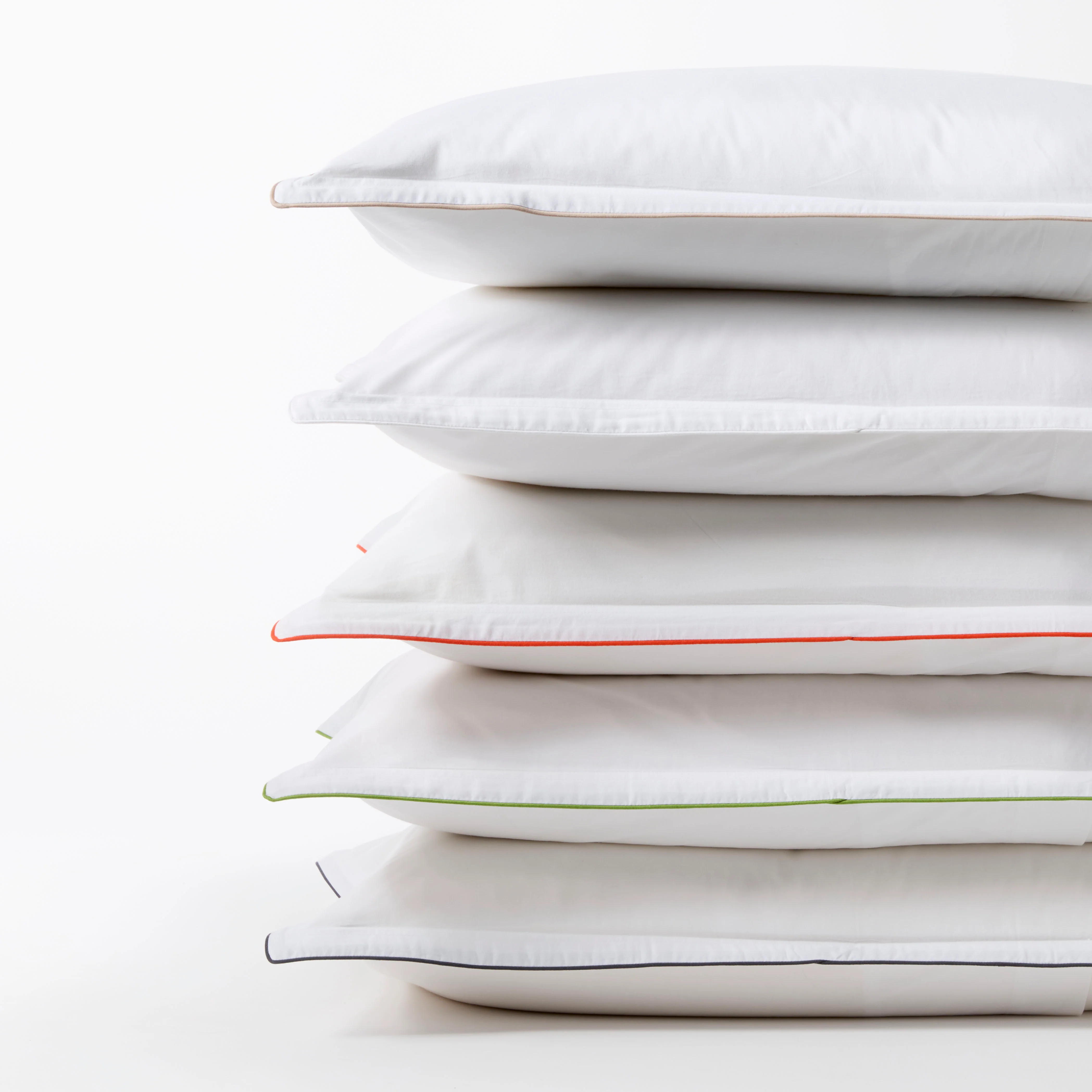 Green Piped Percale Duvet Set - Image 2