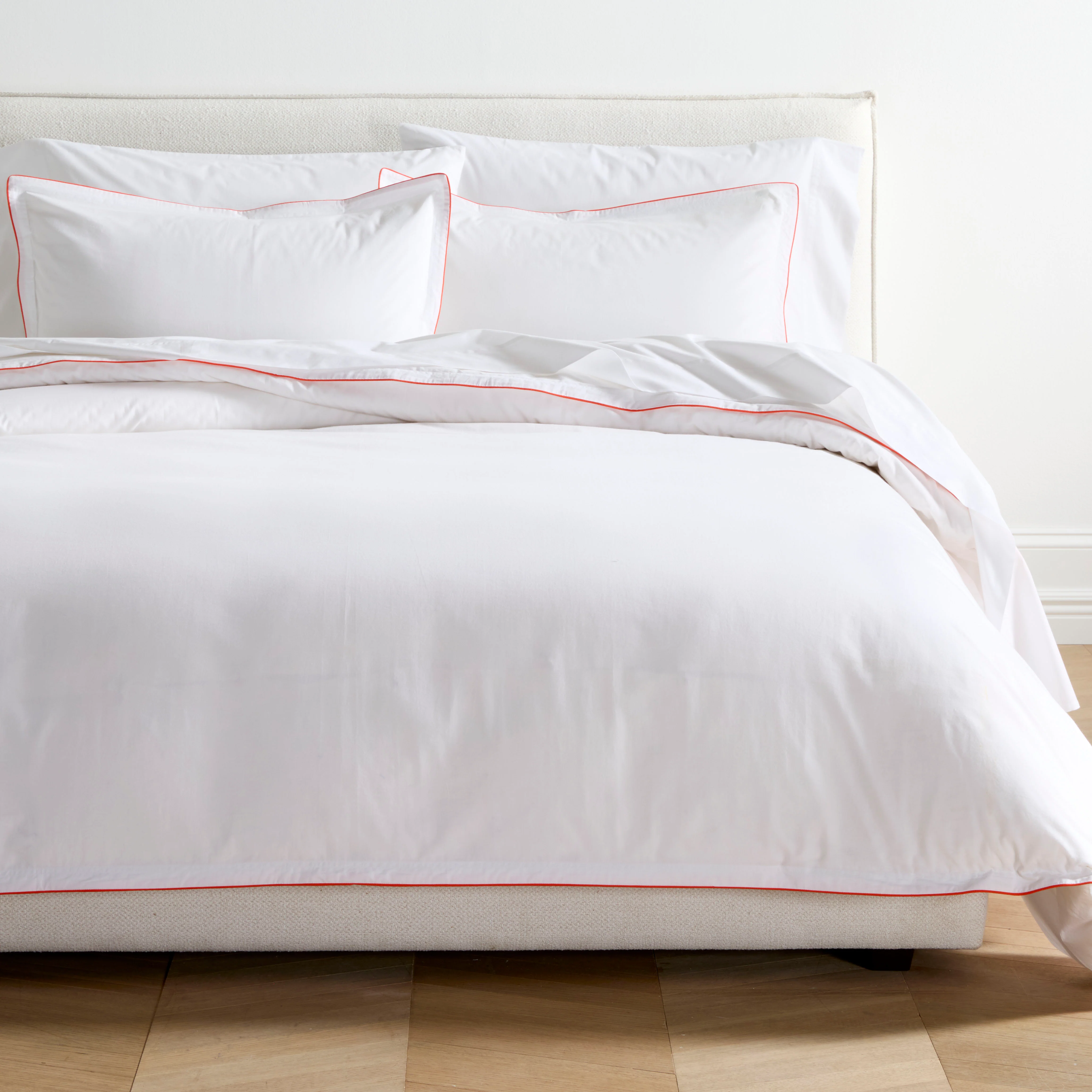 Orange Piped Percale Duvet Set - Image 2