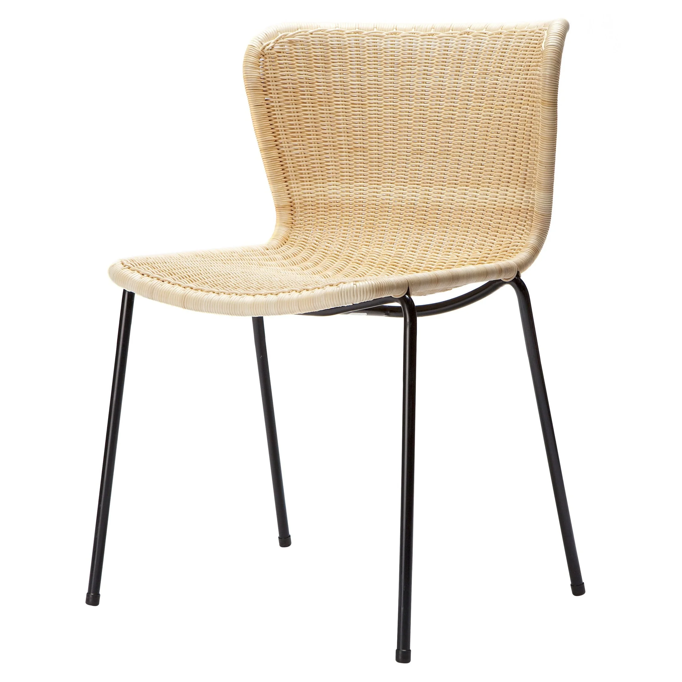 Rattan "Wing" Outdoor Dining Chair - Image 3