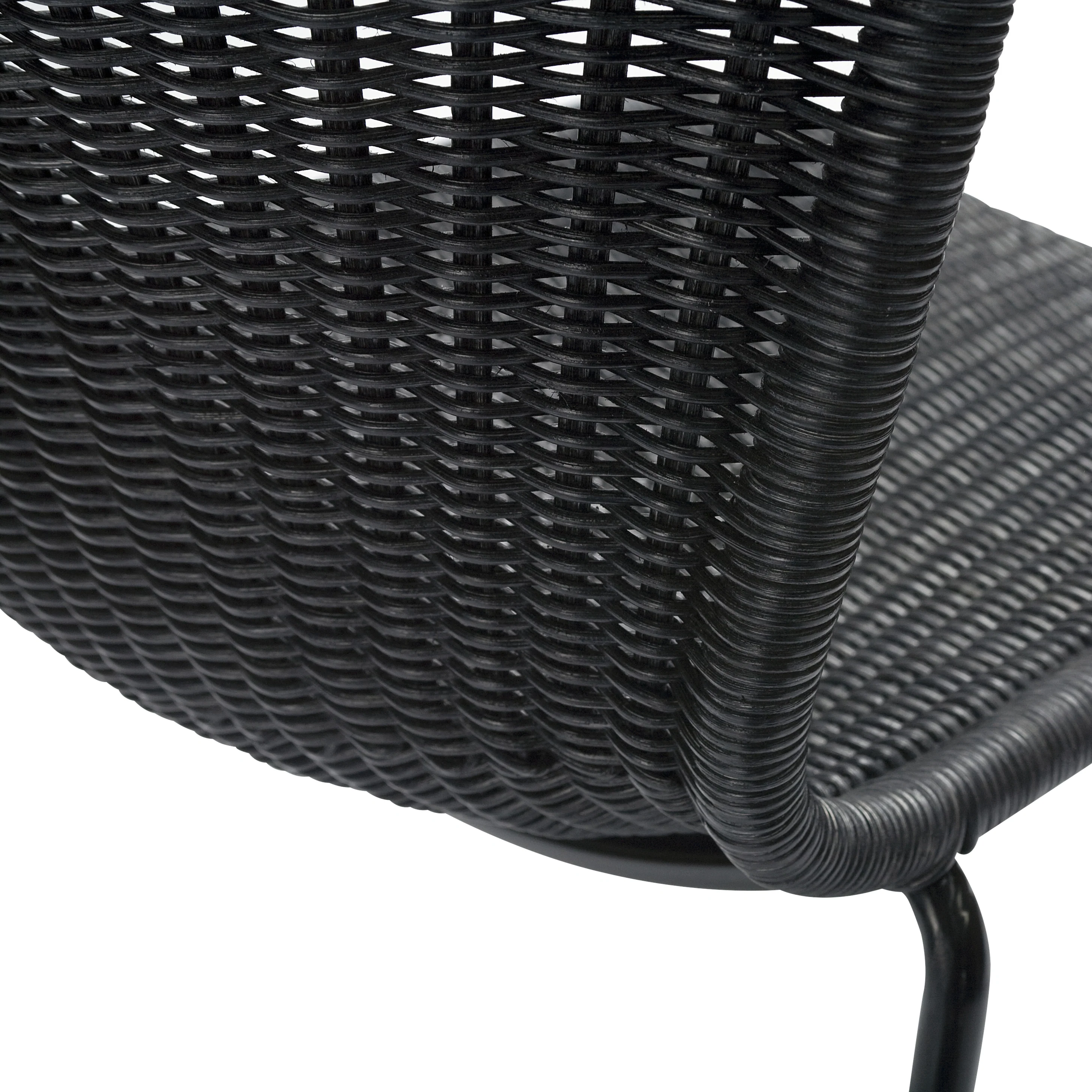 Rattan "Wing" Outdoor Dining Chair - Image 4