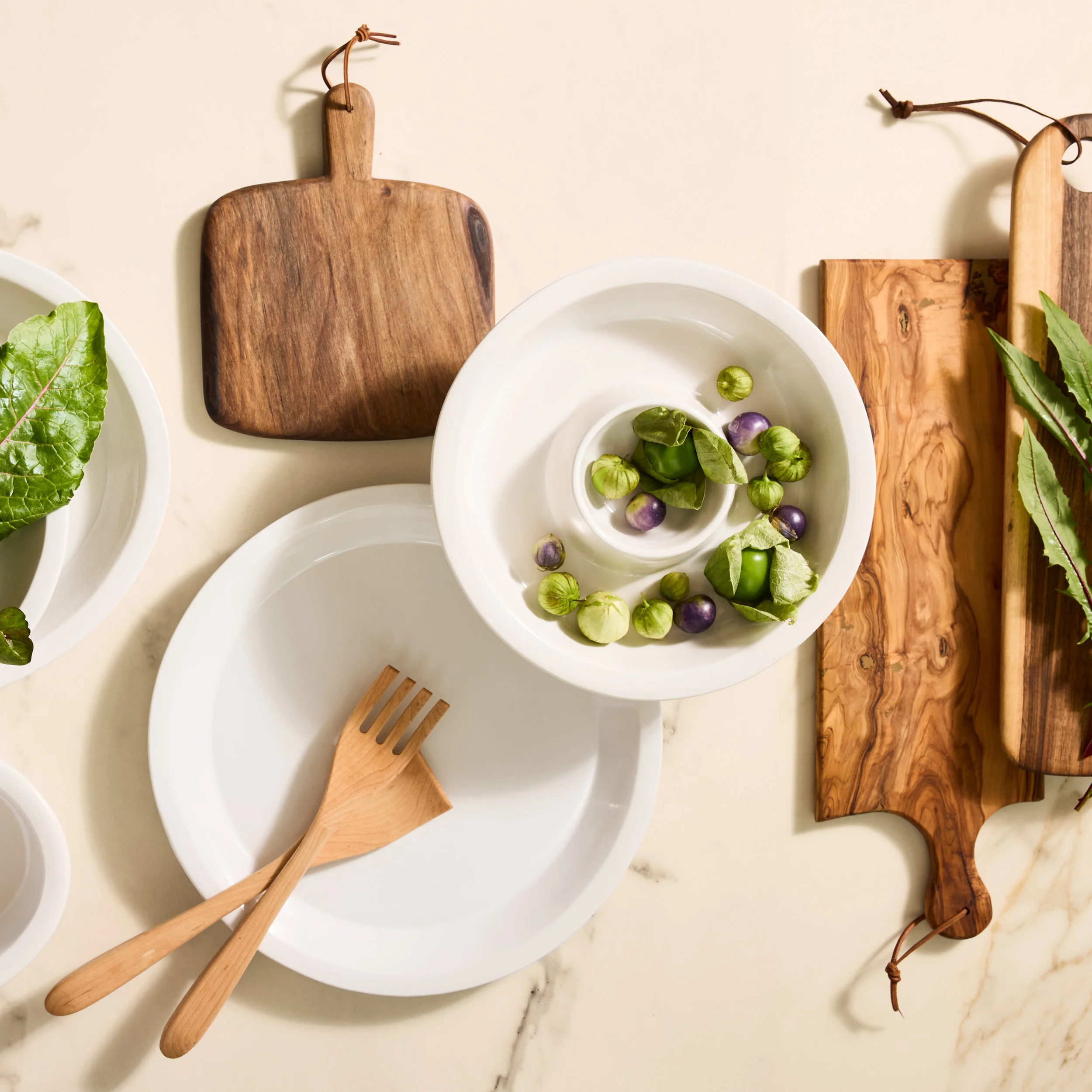 Ravello Stoneware Chip and Dip Serving Platter - Image 4