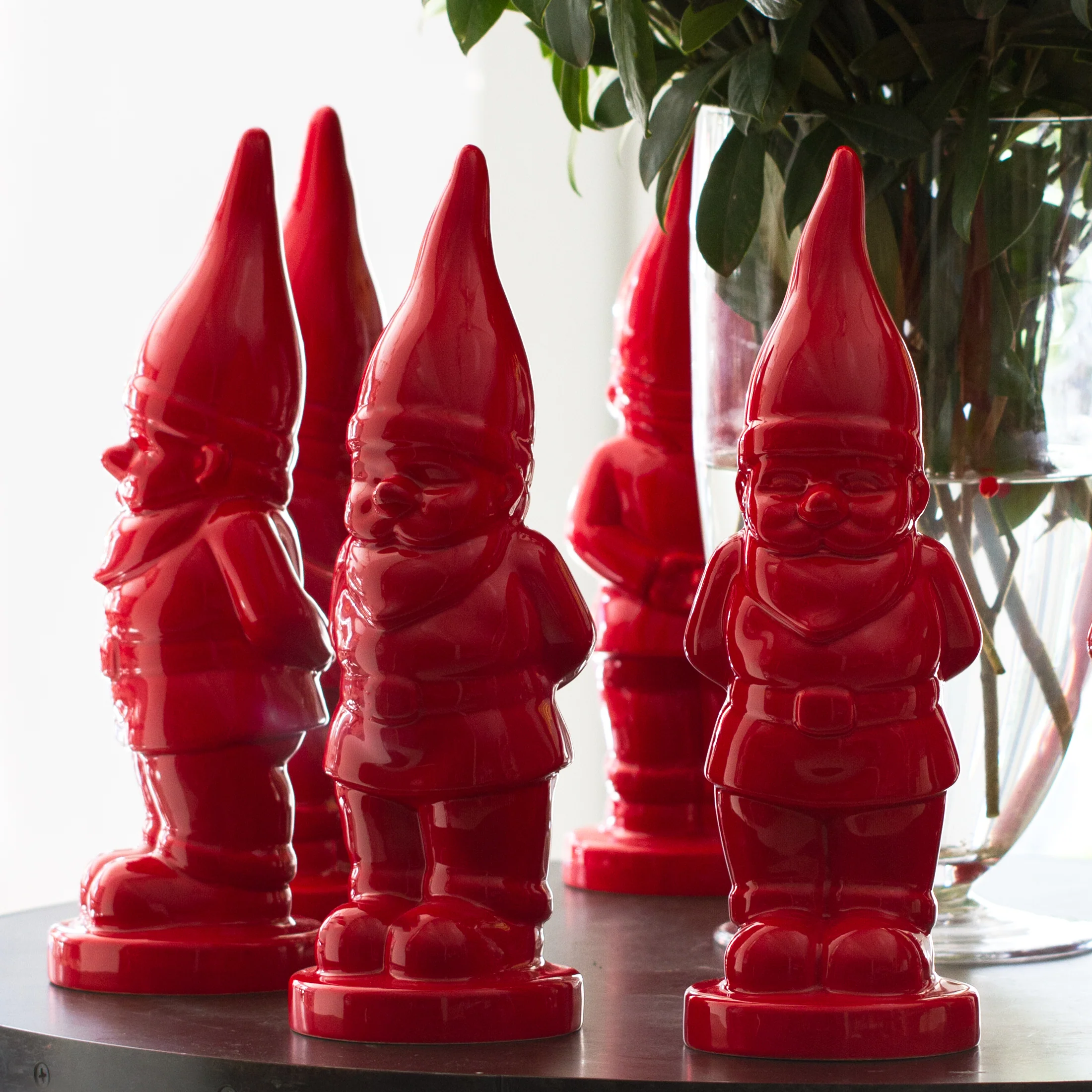 Red Ceramic Holiday Gnome - Image 4