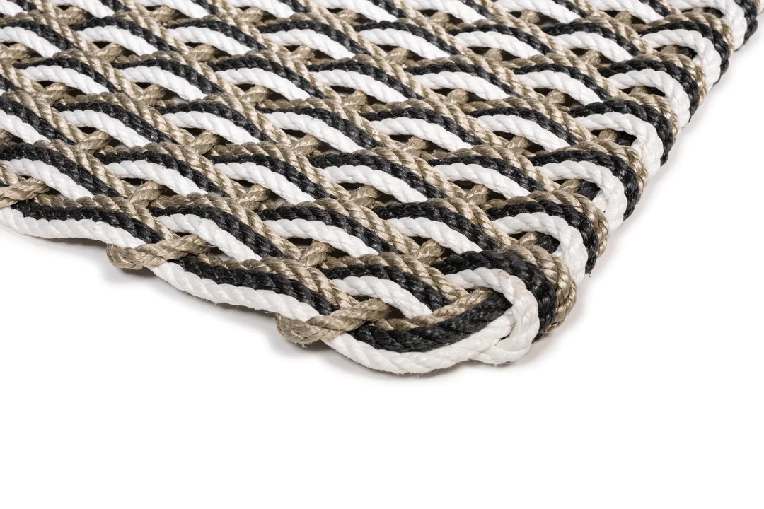 Sand, Charcoal, Pearl Rope Doormat - Image 3