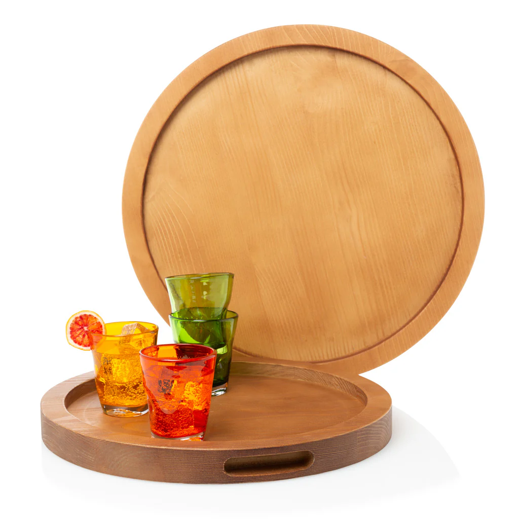 Small Natural Wood Serving Tray - Image 4