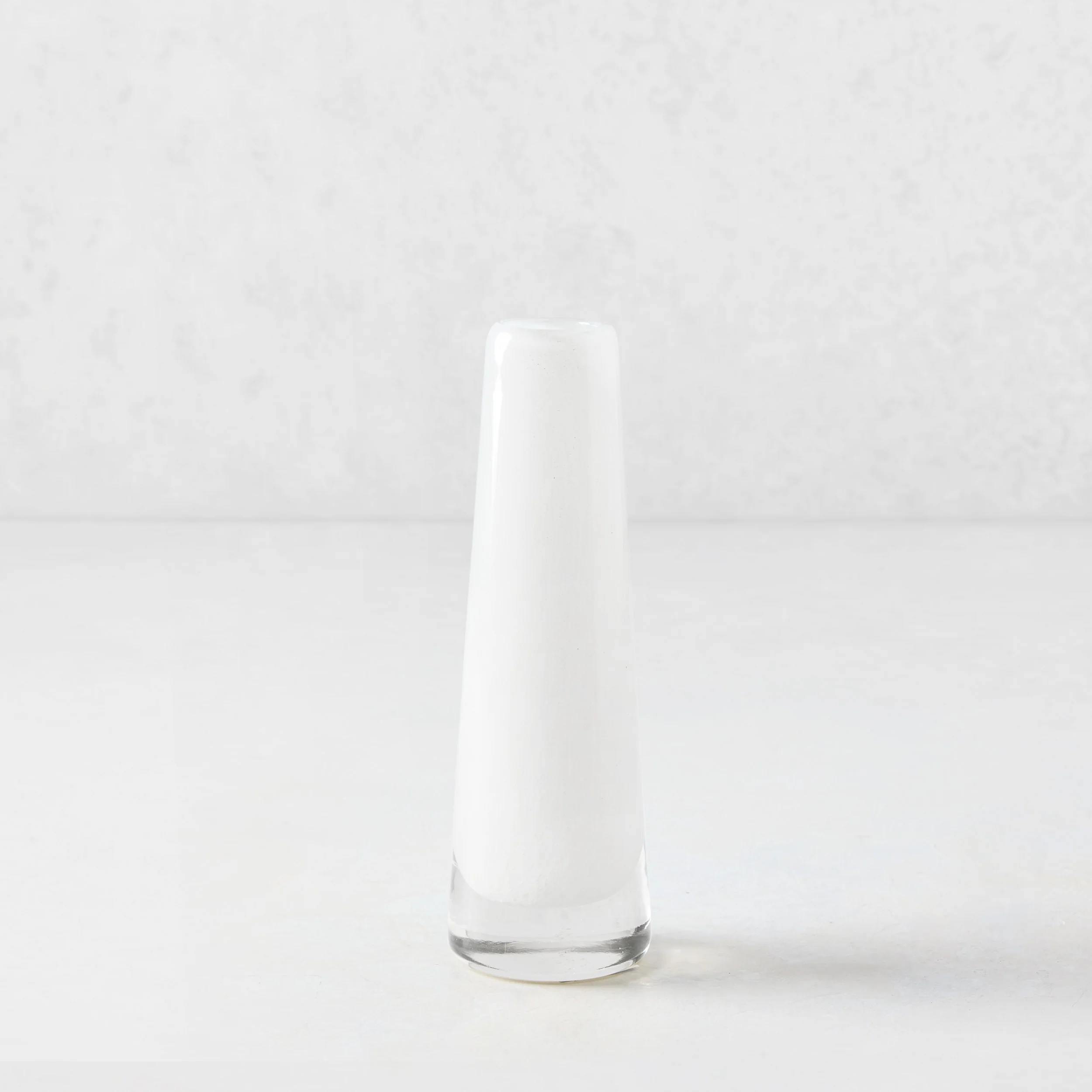 White Solifleur Small Glass Bud Vase - Image 3