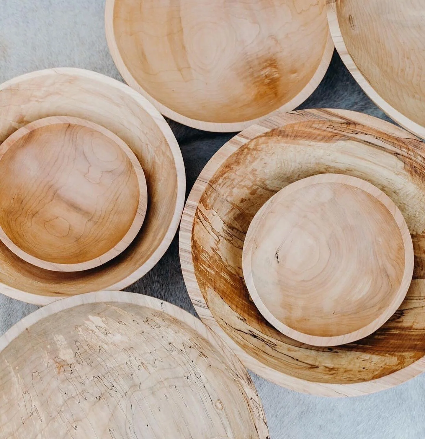 Spalted Maple Wood Bowl, 15" - Image 6
