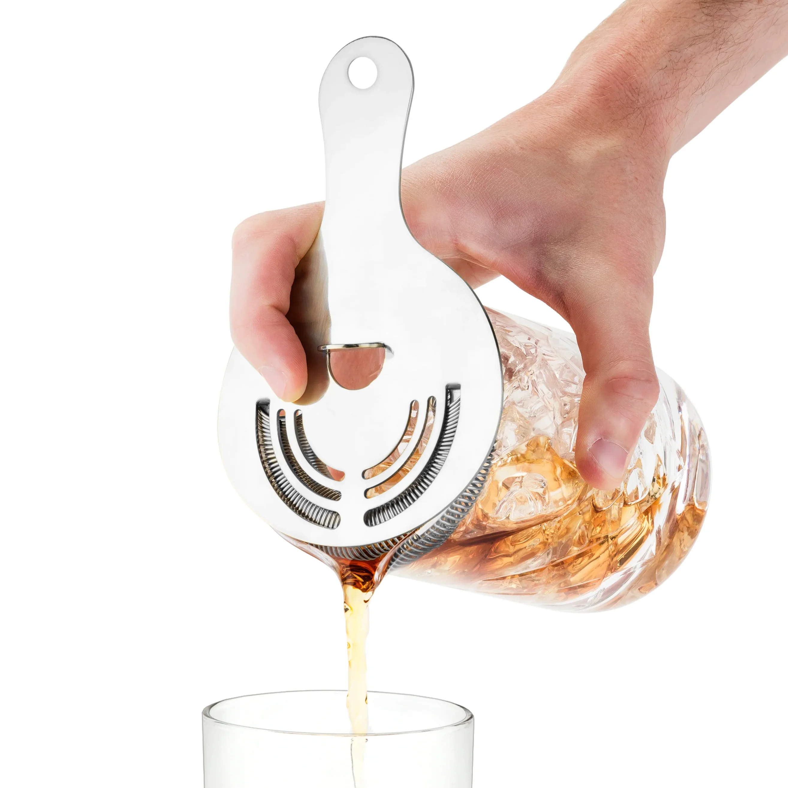 Stainless Steel Hawthorne Cocktail Strainer - Image 3