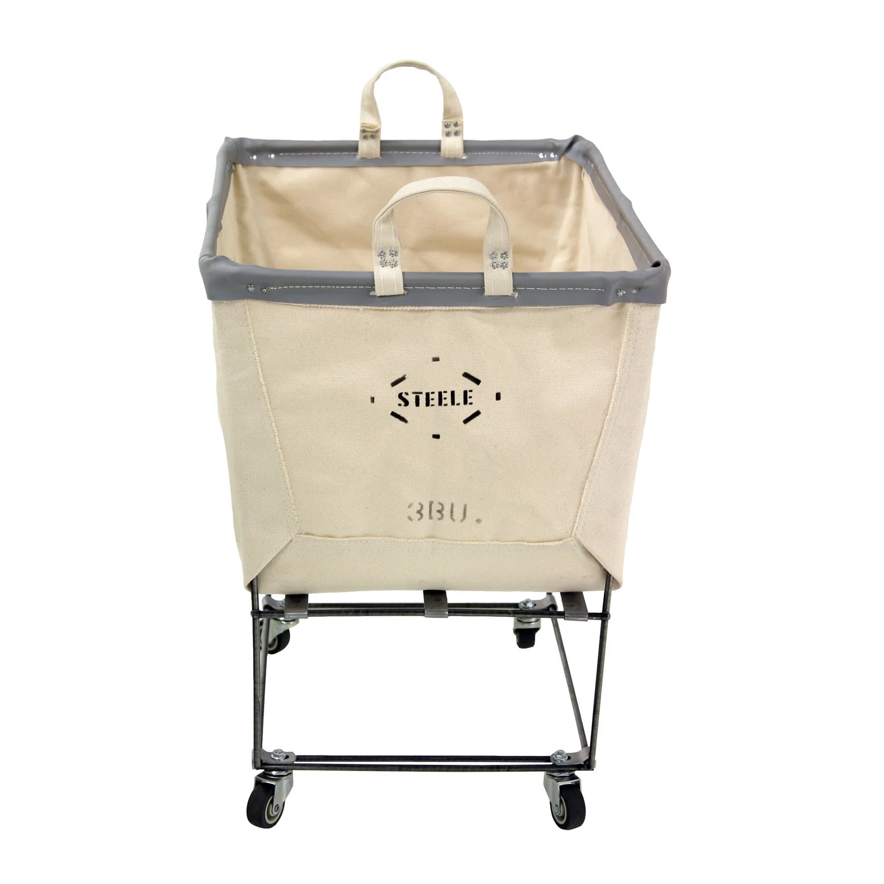Steele ® 3-Bushel Canvas Elevated Rolling Laundry Hamper - Image 6