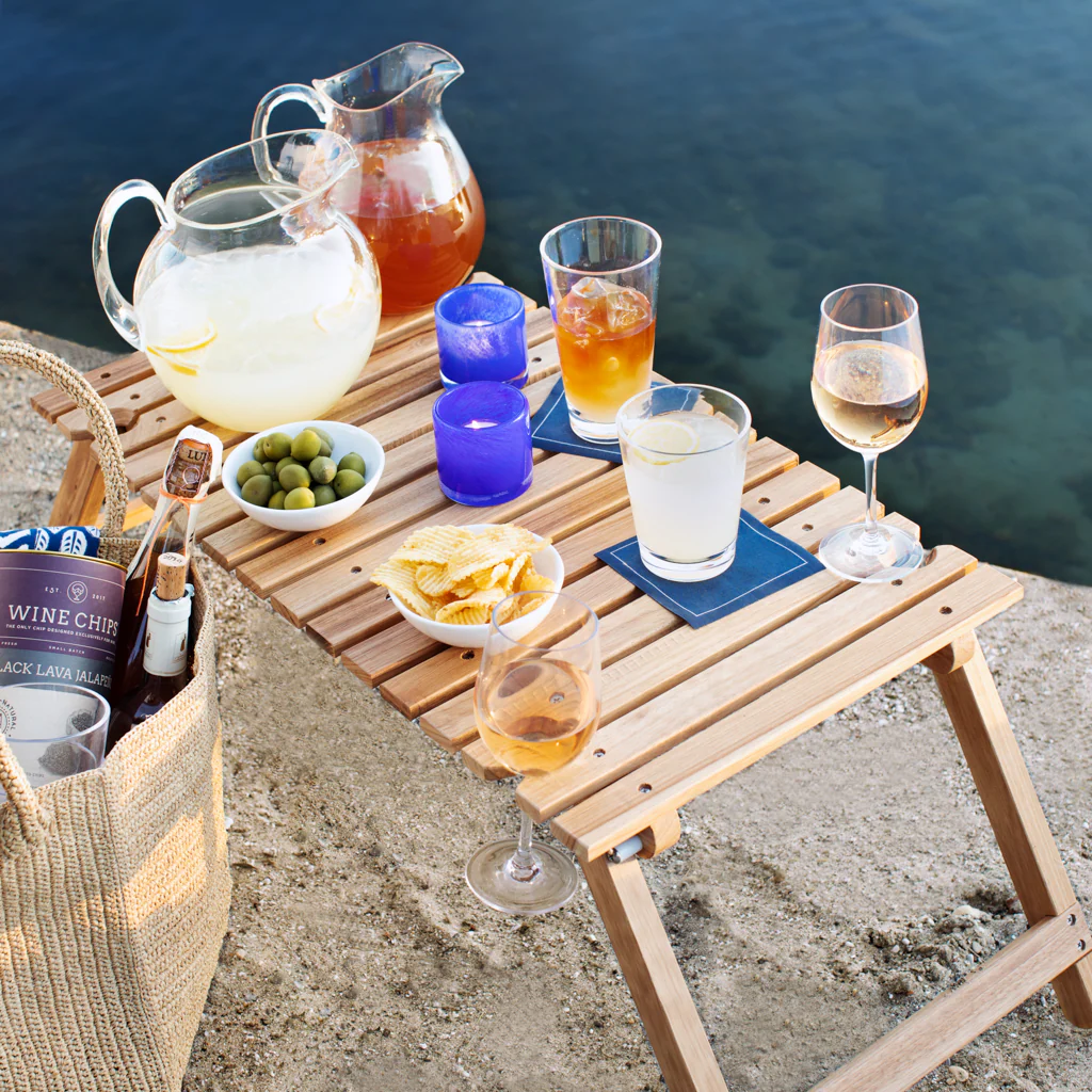 Teak Portable Outdoor Picnic Table - Image 4