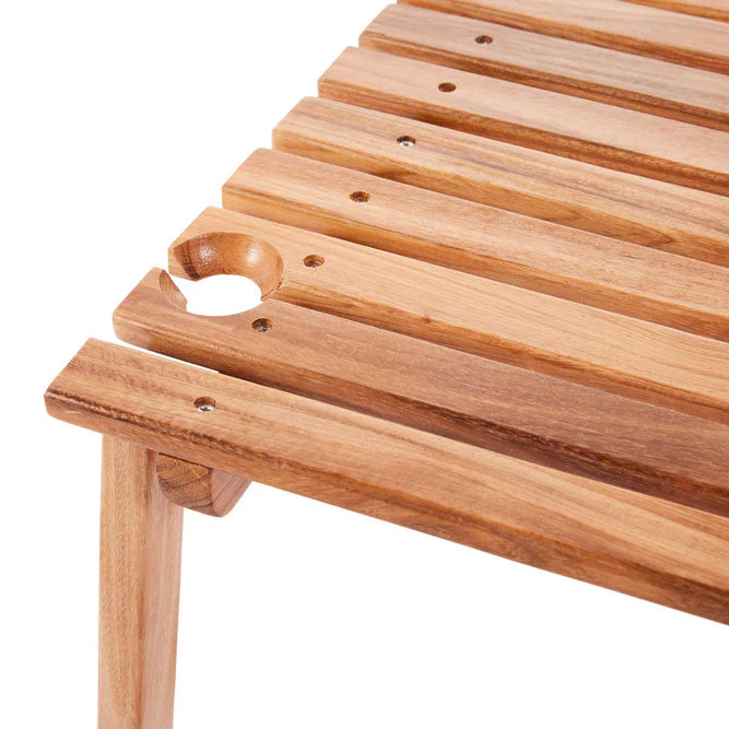 Teak Portable Outdoor Picnic Table - Image 7