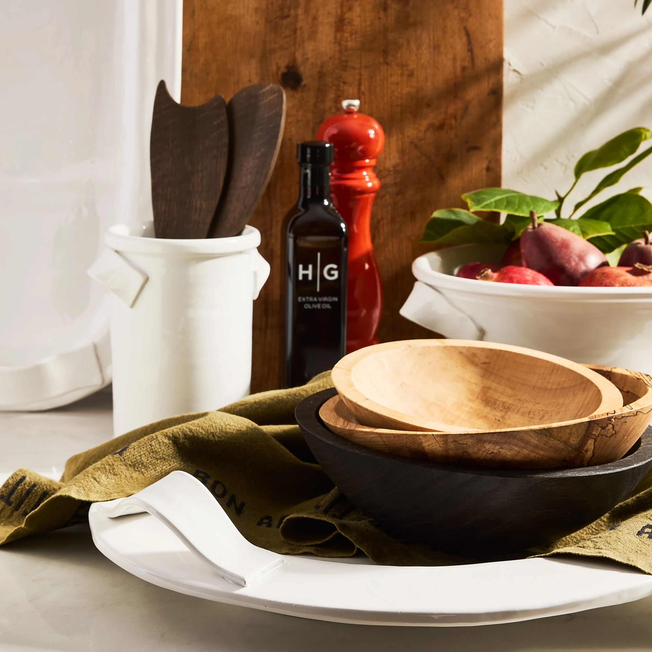 Tivoli Ceramic Pedestal Serve Bowl - Image 2
