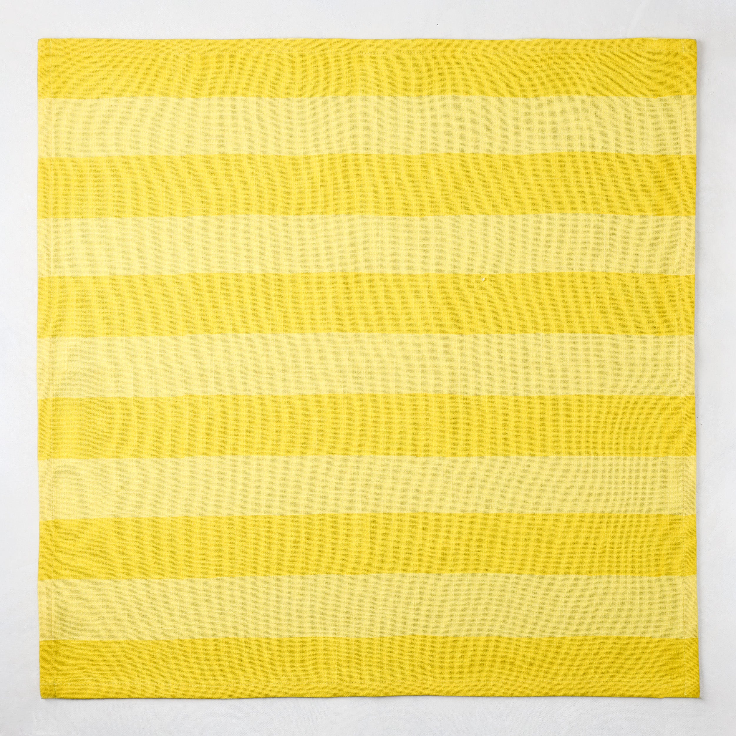 Yellow Tonal Hampton Stripe Cotton Napkin - Image 3