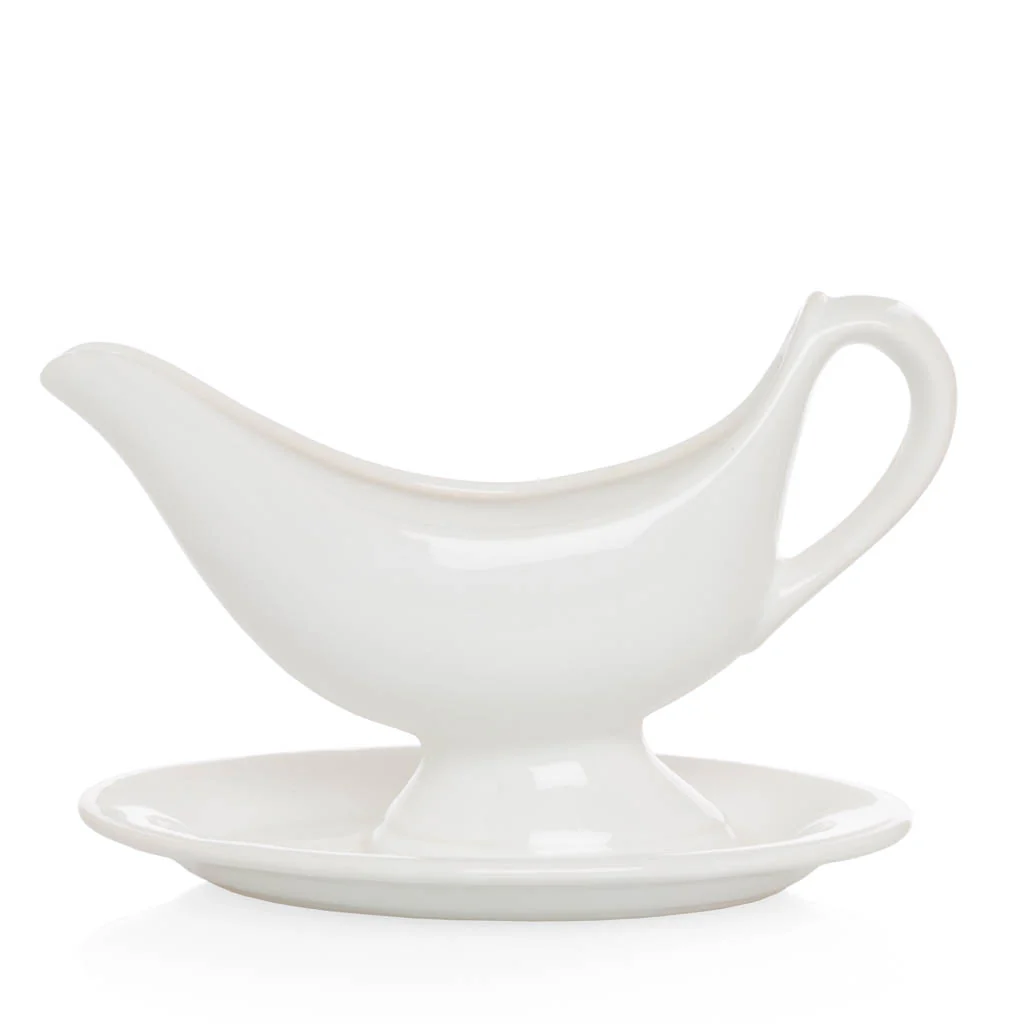 Toscana Ceramic Sauce/Gravy Boat with Plate - Image 3