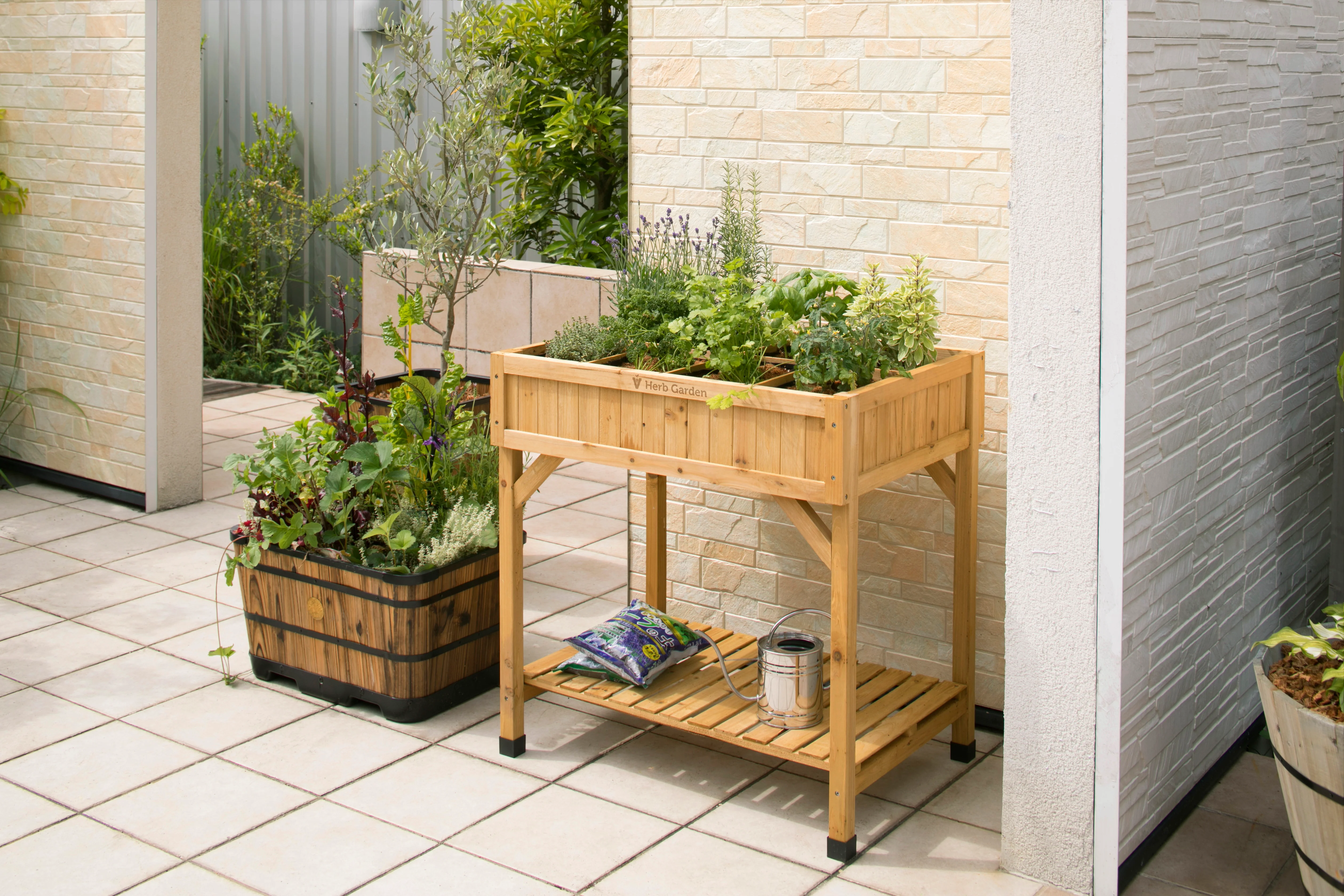 VegTrug Wood Herb Garden Planter - Image 3