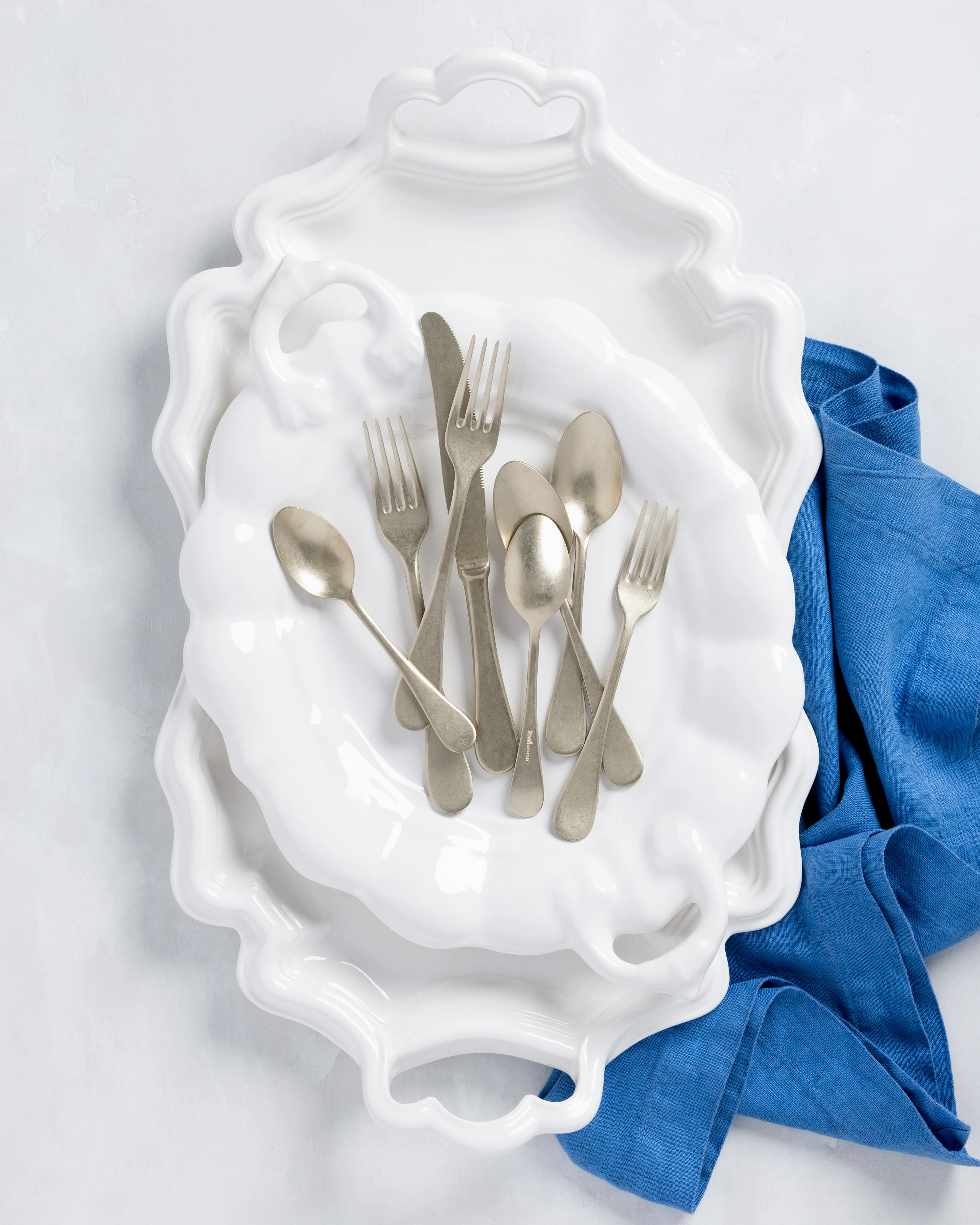 Vintage Champagne 5-Piece Flatware Set - Image 3