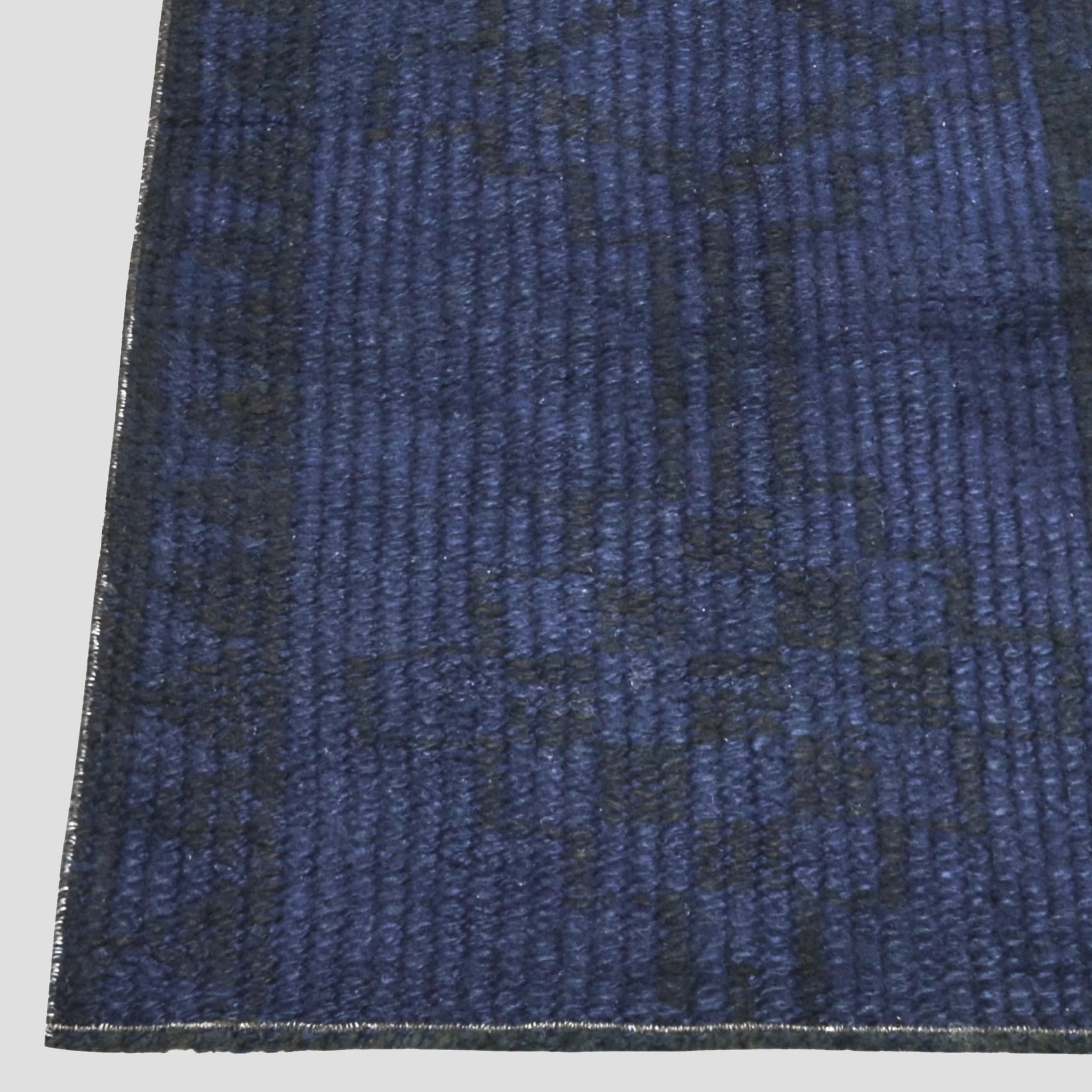 Vintage Navy Blue and Black Turkish Runner Rug, 2'1"x 9' - Image 2