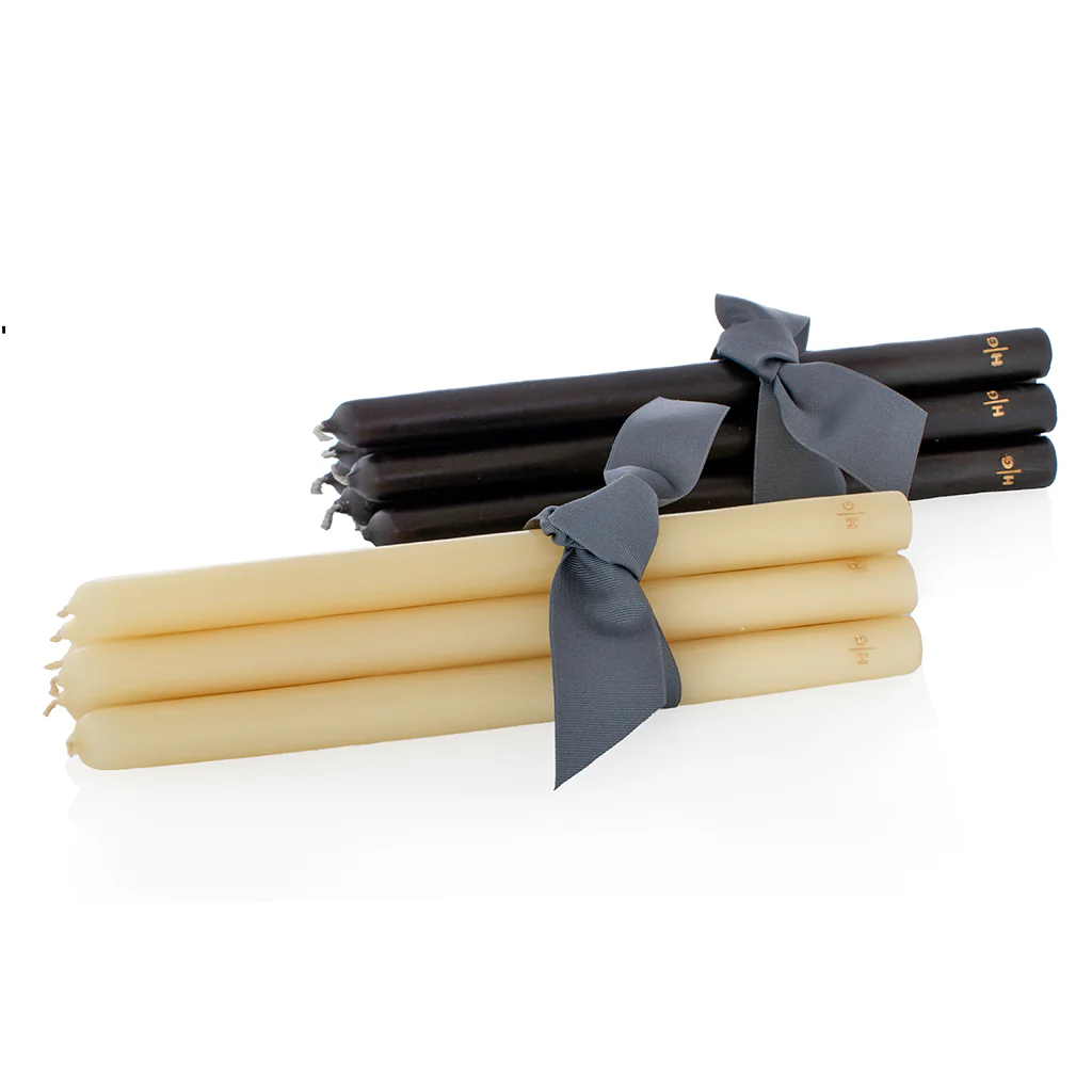 HG Amber Unscented 15" Taper Candle Bundle, Set of 5 - Image 3