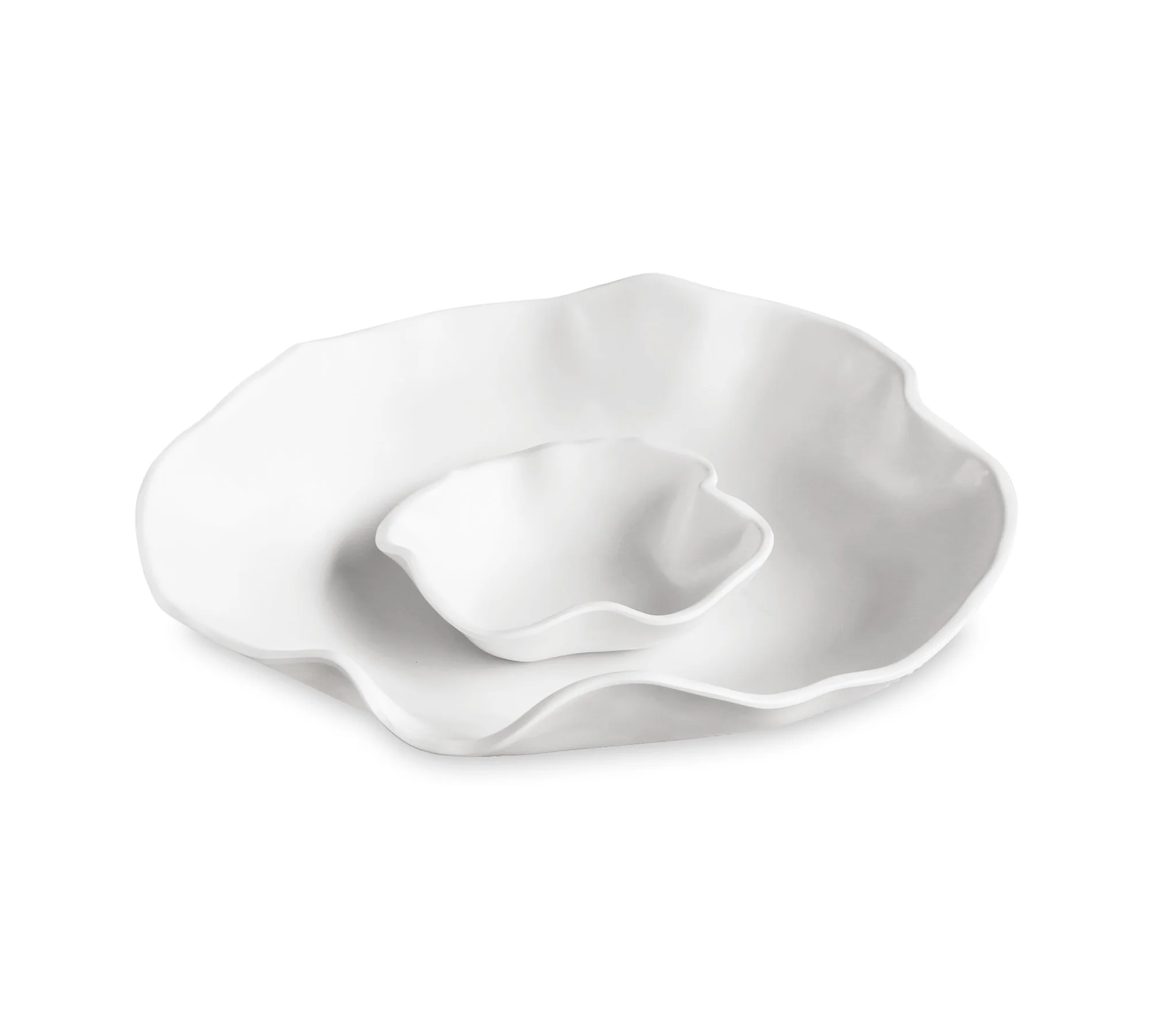 Melamine Chip and Dip Serve Bowl