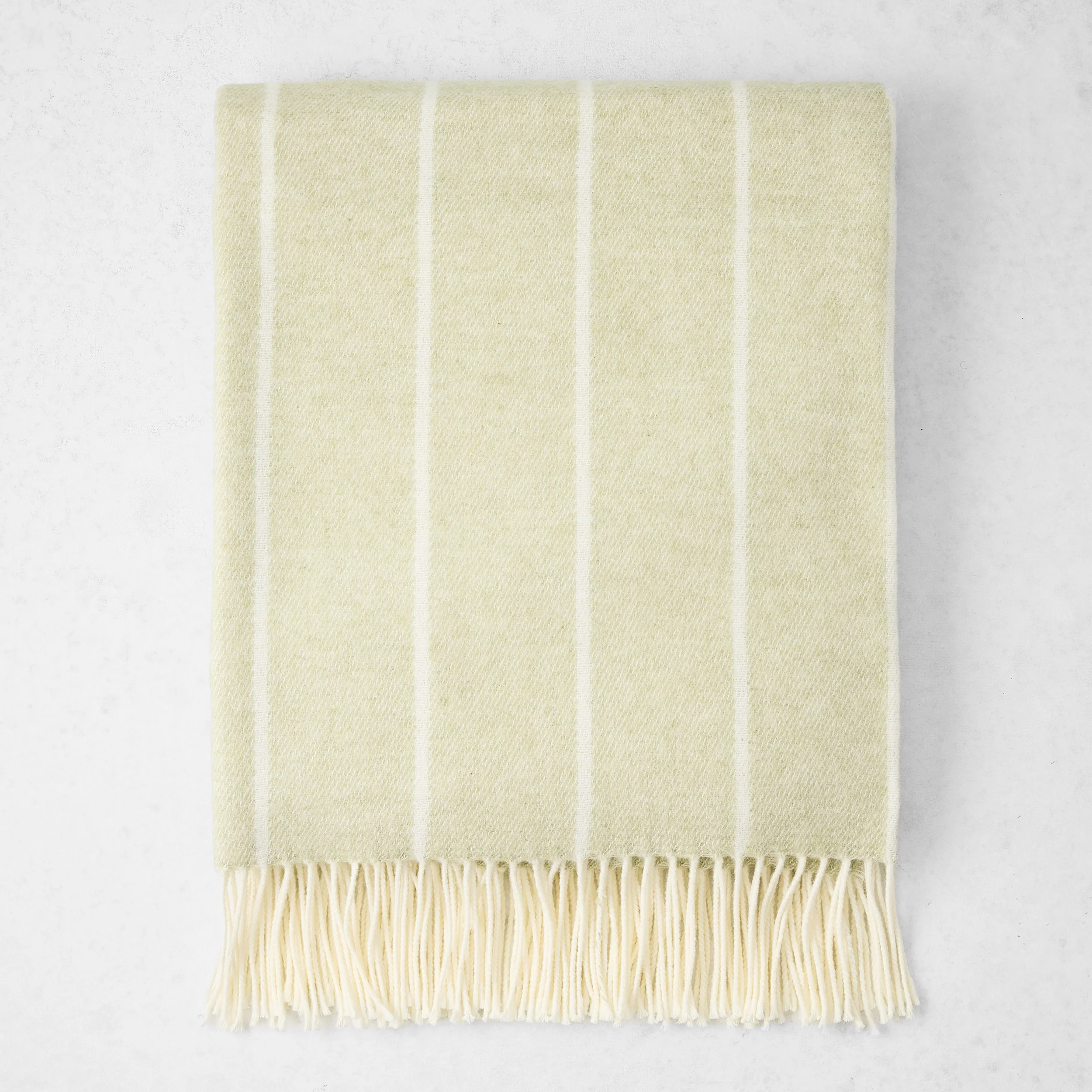 Sage Green Fiji Stripe Throw Blanket