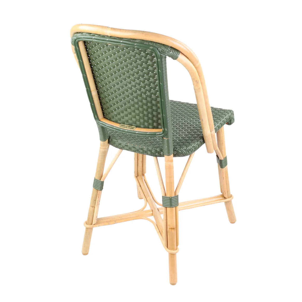 Rattan Fouquets Olive Green Bistro Chair - Image 3