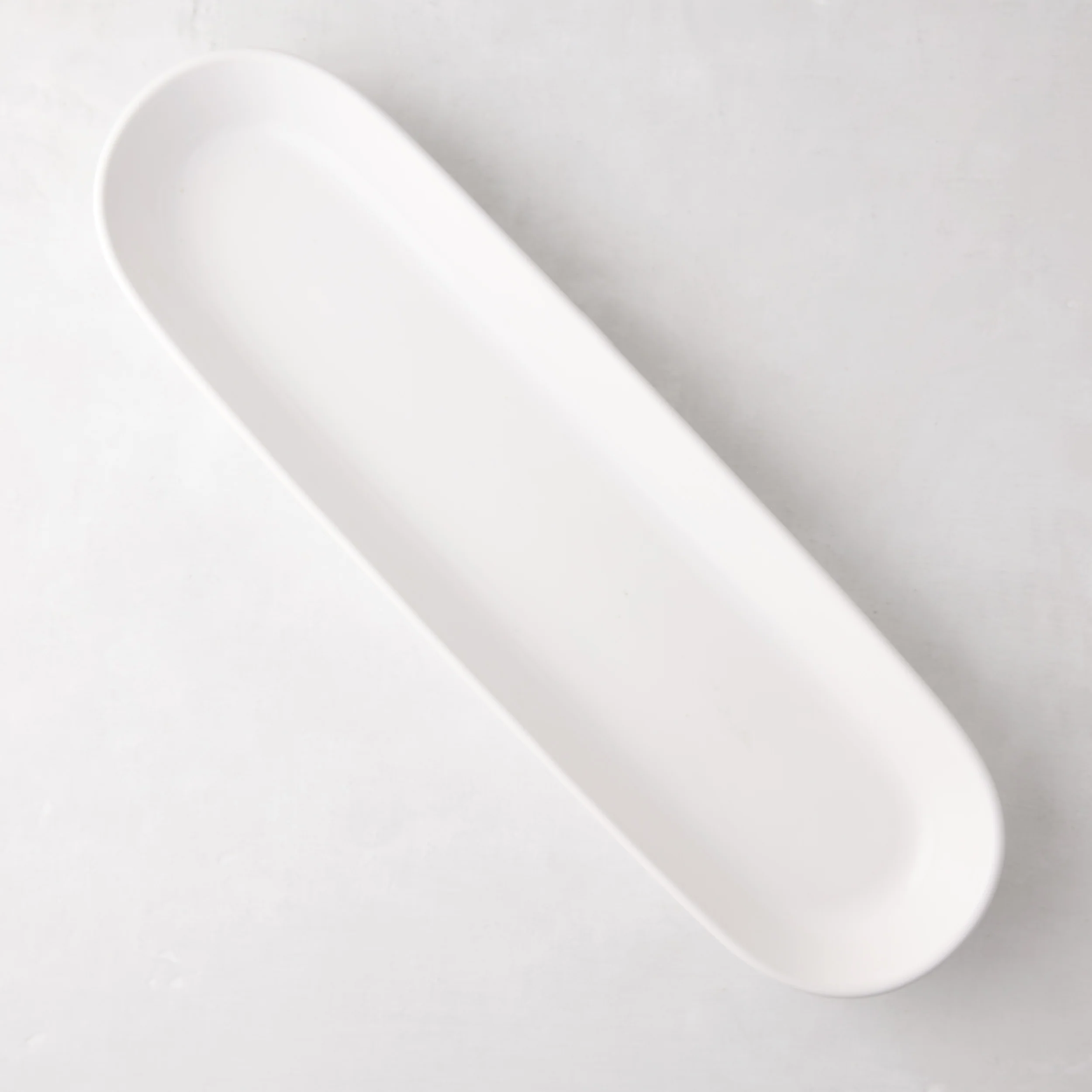 White Ceramic Baguette Serving Tray - Image 4