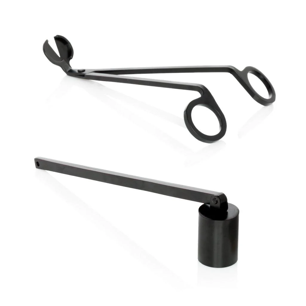 Black Matte Candle Wick Trimmer & Snuffer Set - Image 2