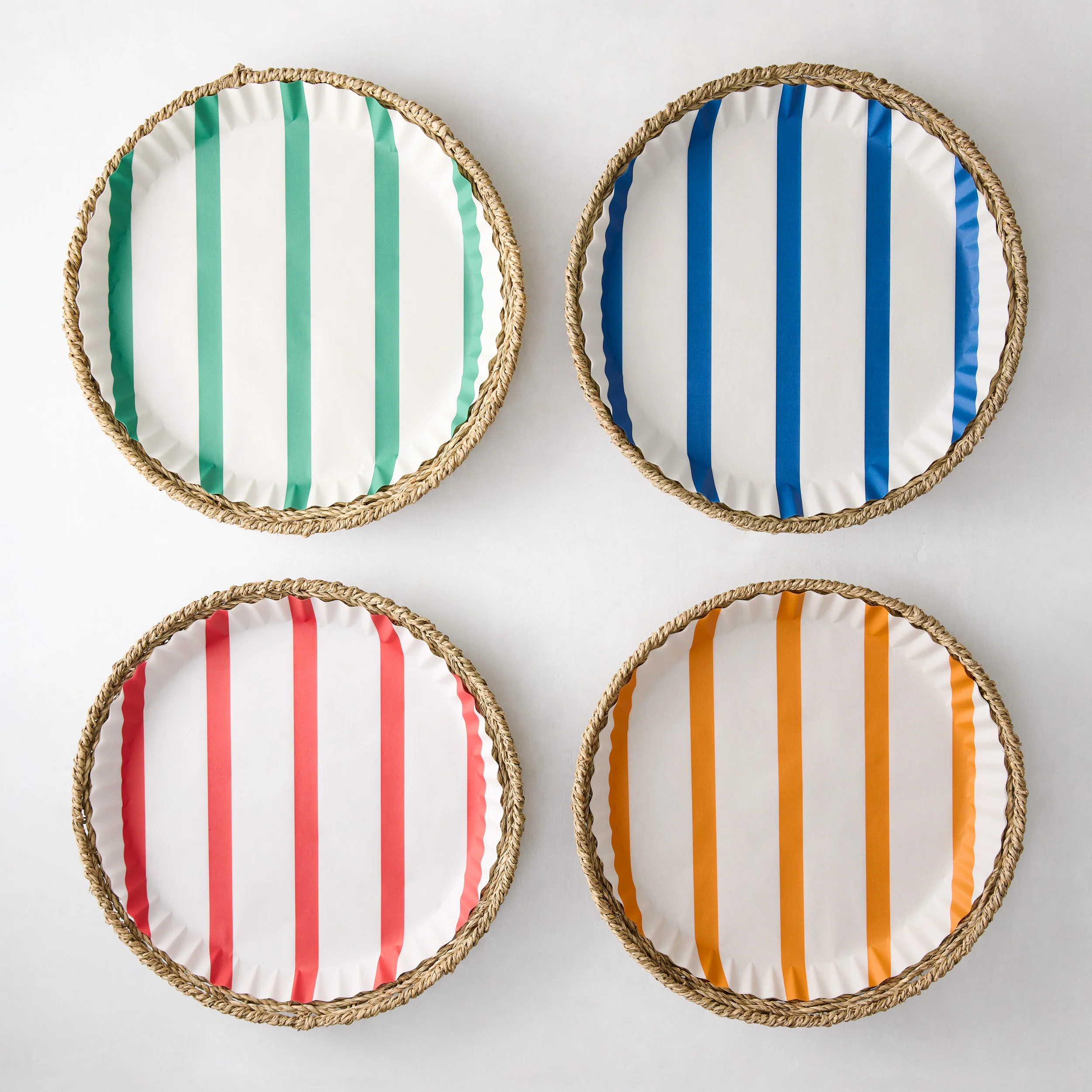 Woven Seagrass Plates, Set of 4 - Image 2